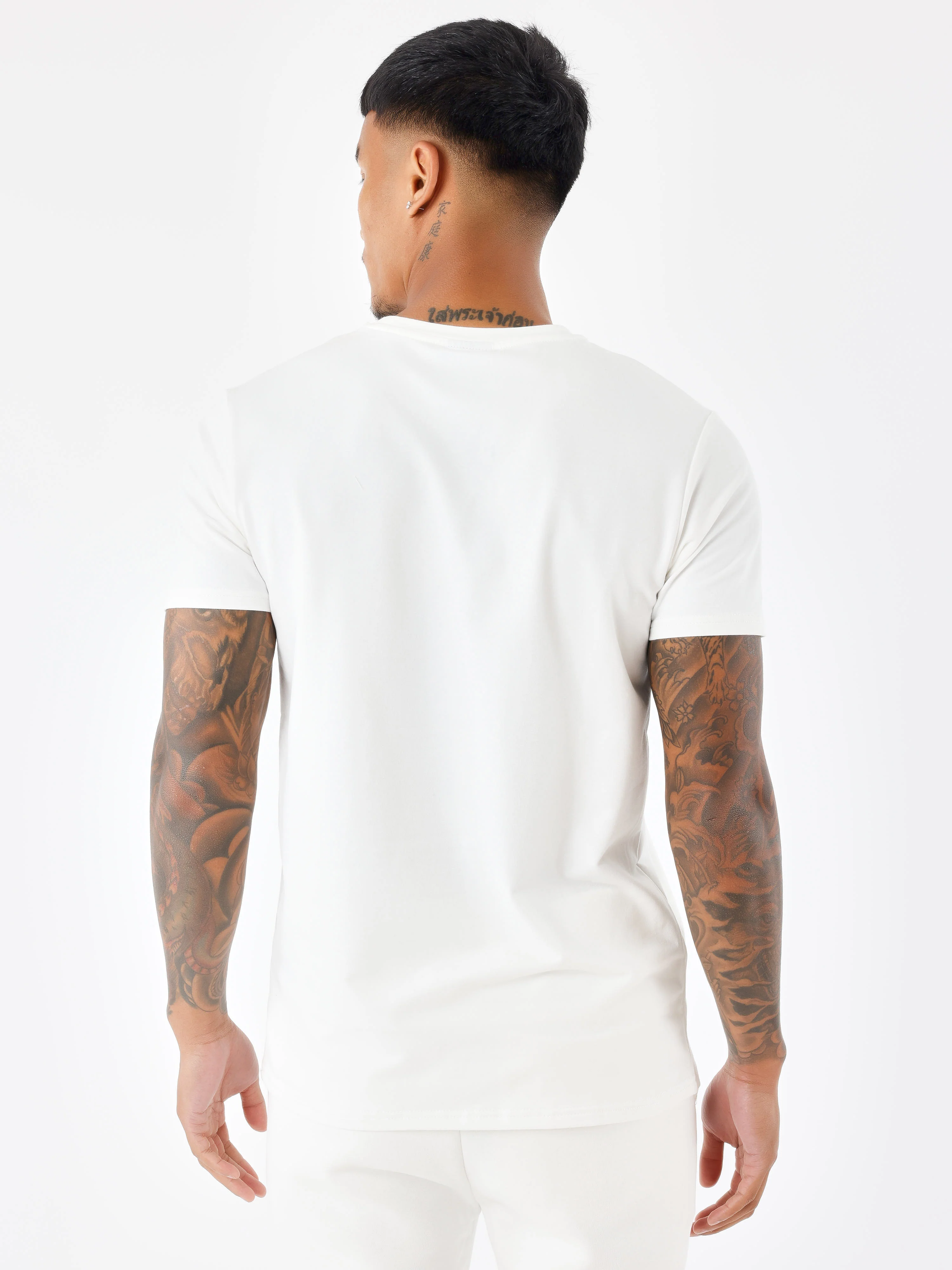 T-shirt basic broderie Signature - Image 2