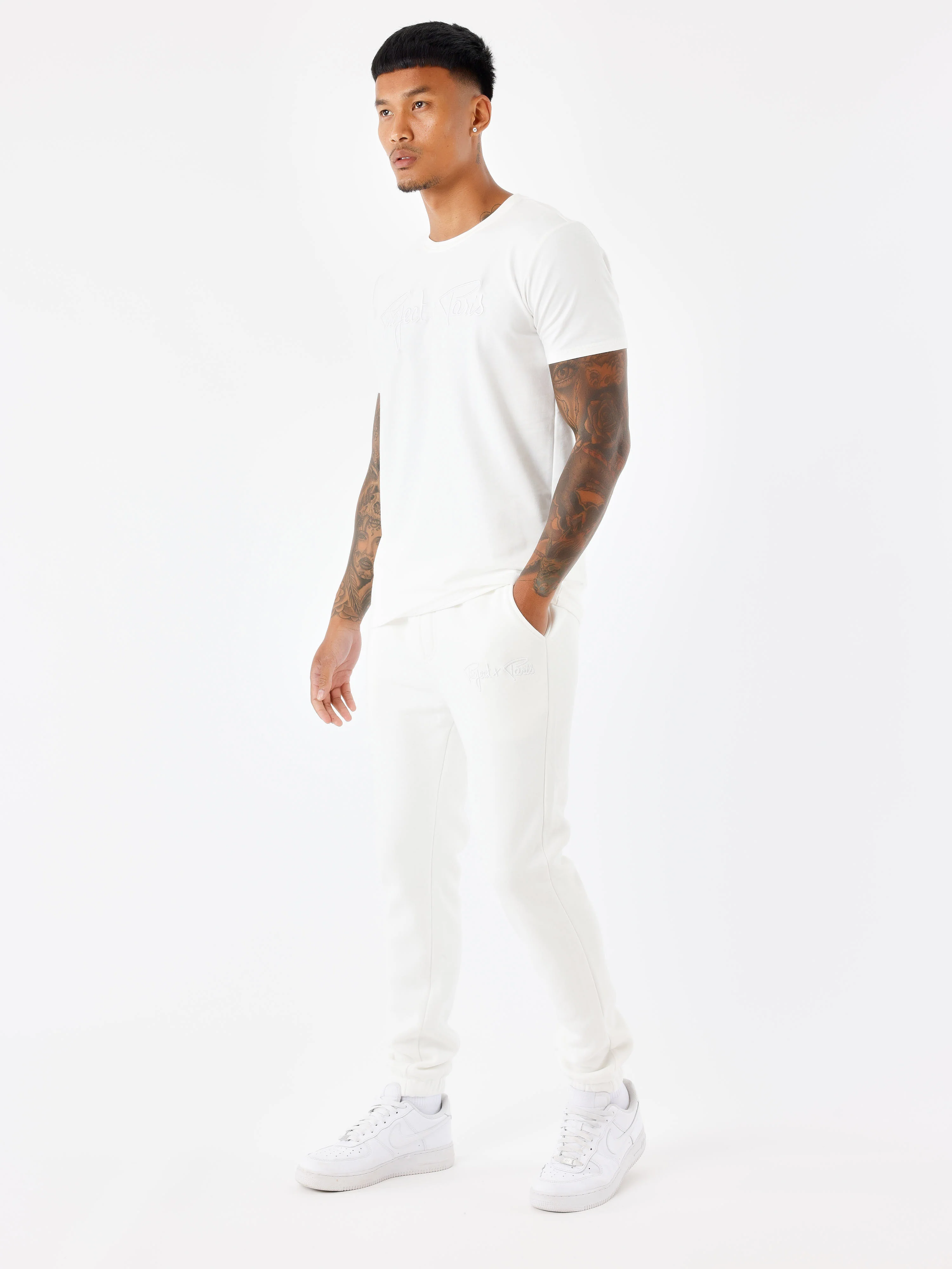 T-shirt basic broderie Signature - Image 4