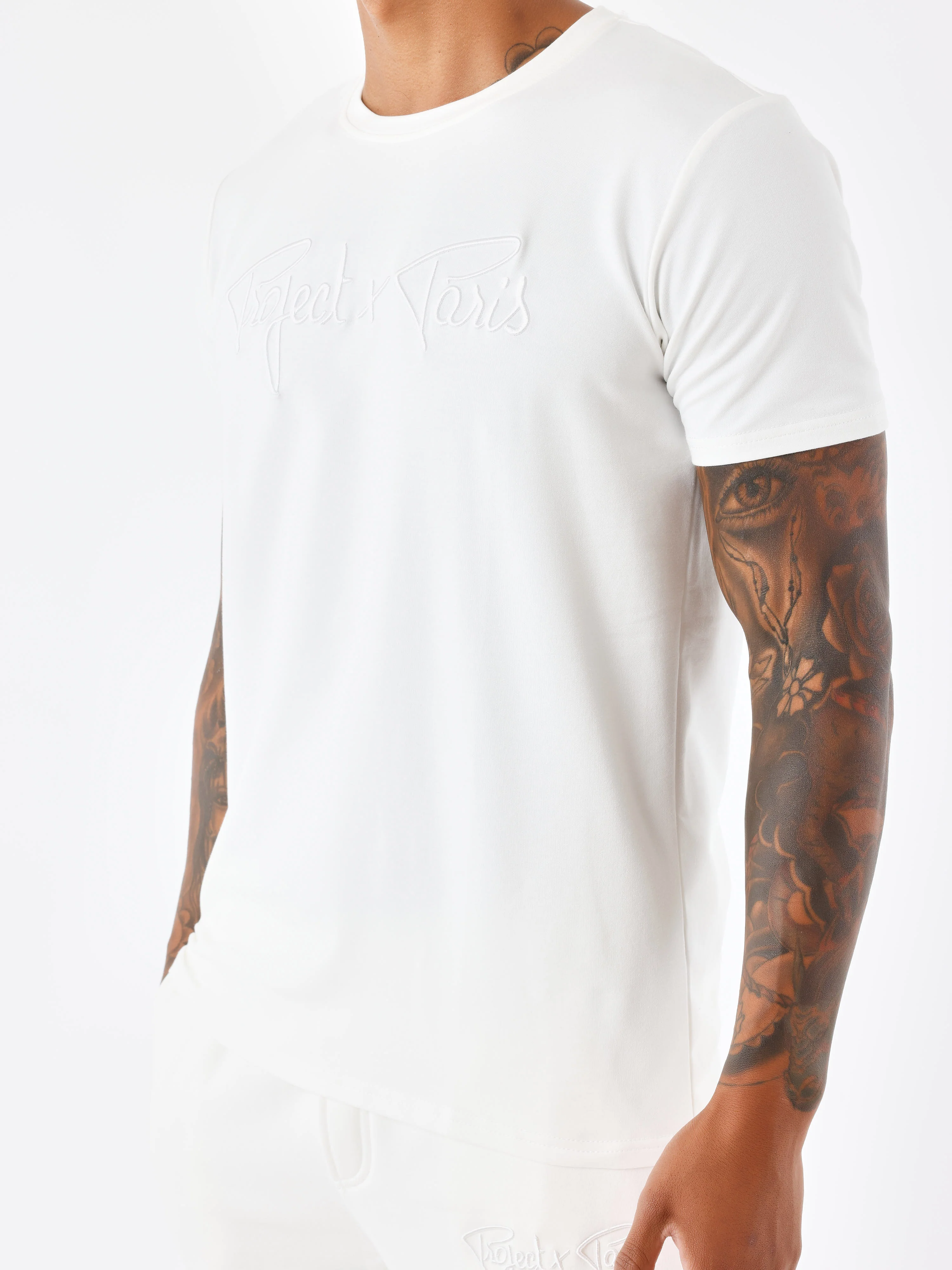 T-shirt basic broderie Signature - Image 5