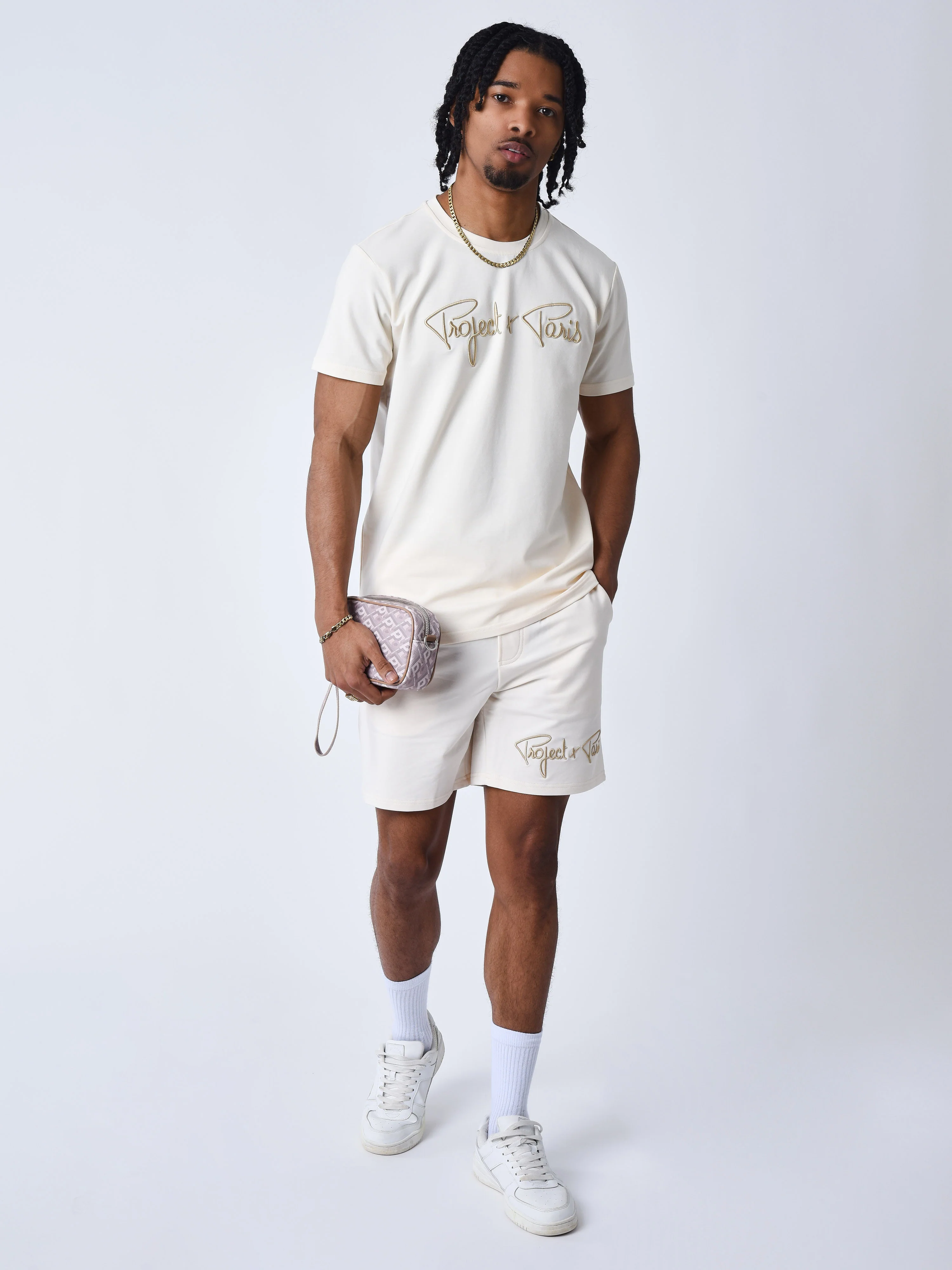 T-shirt basic broderie Signature - Image 3