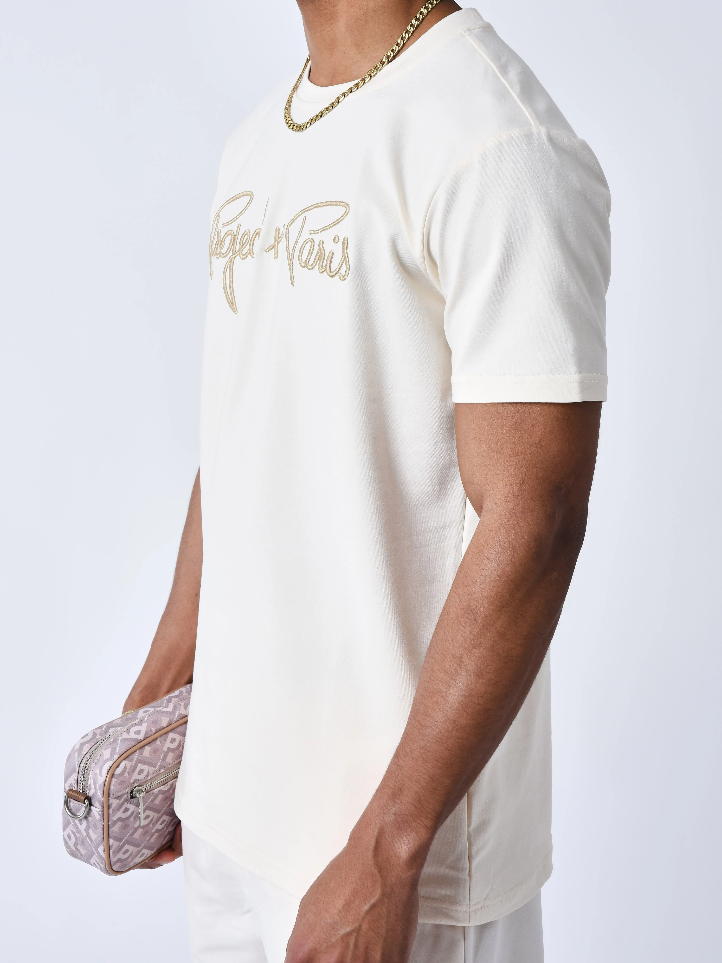 T-shirt basic broderie Signature - Image 5
