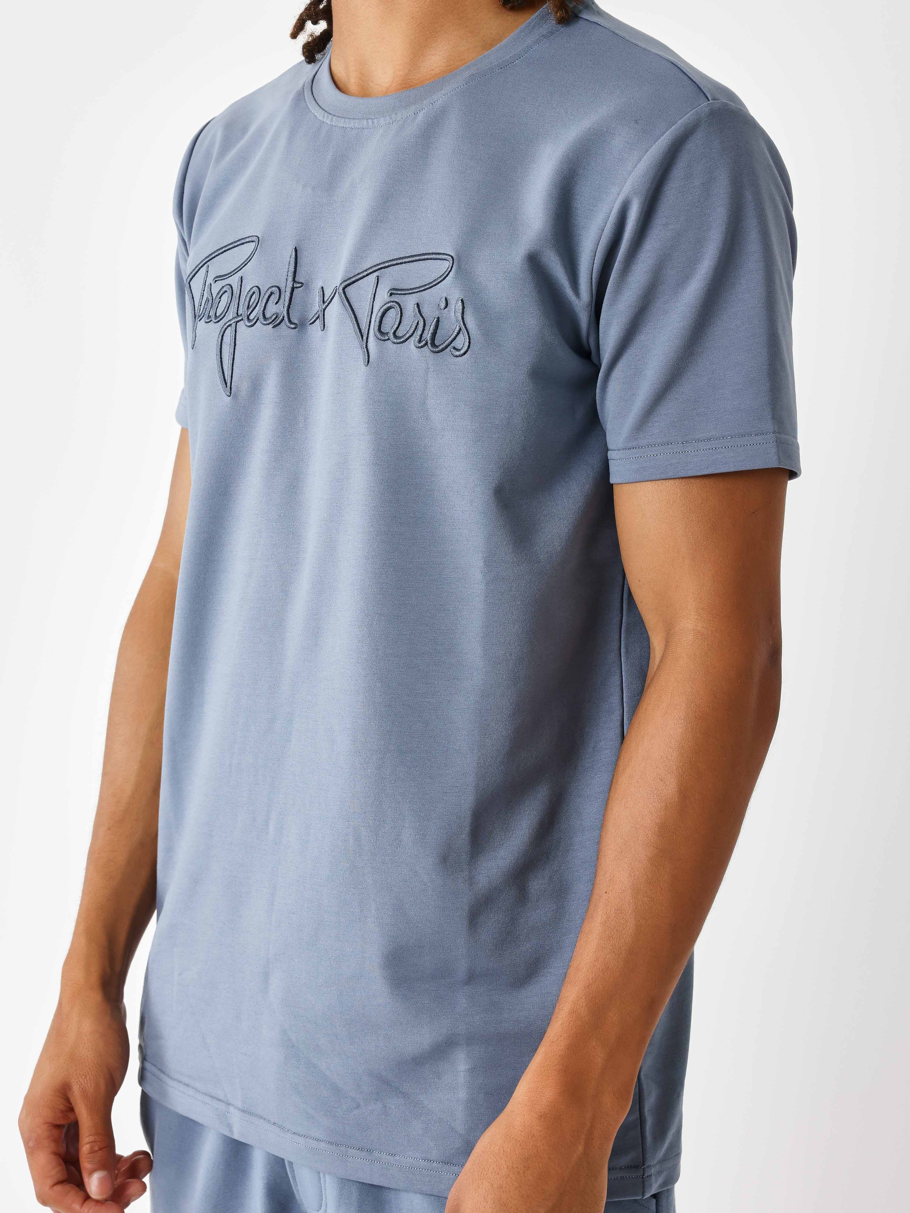 T-shirt basic broderie Signature - Image 3