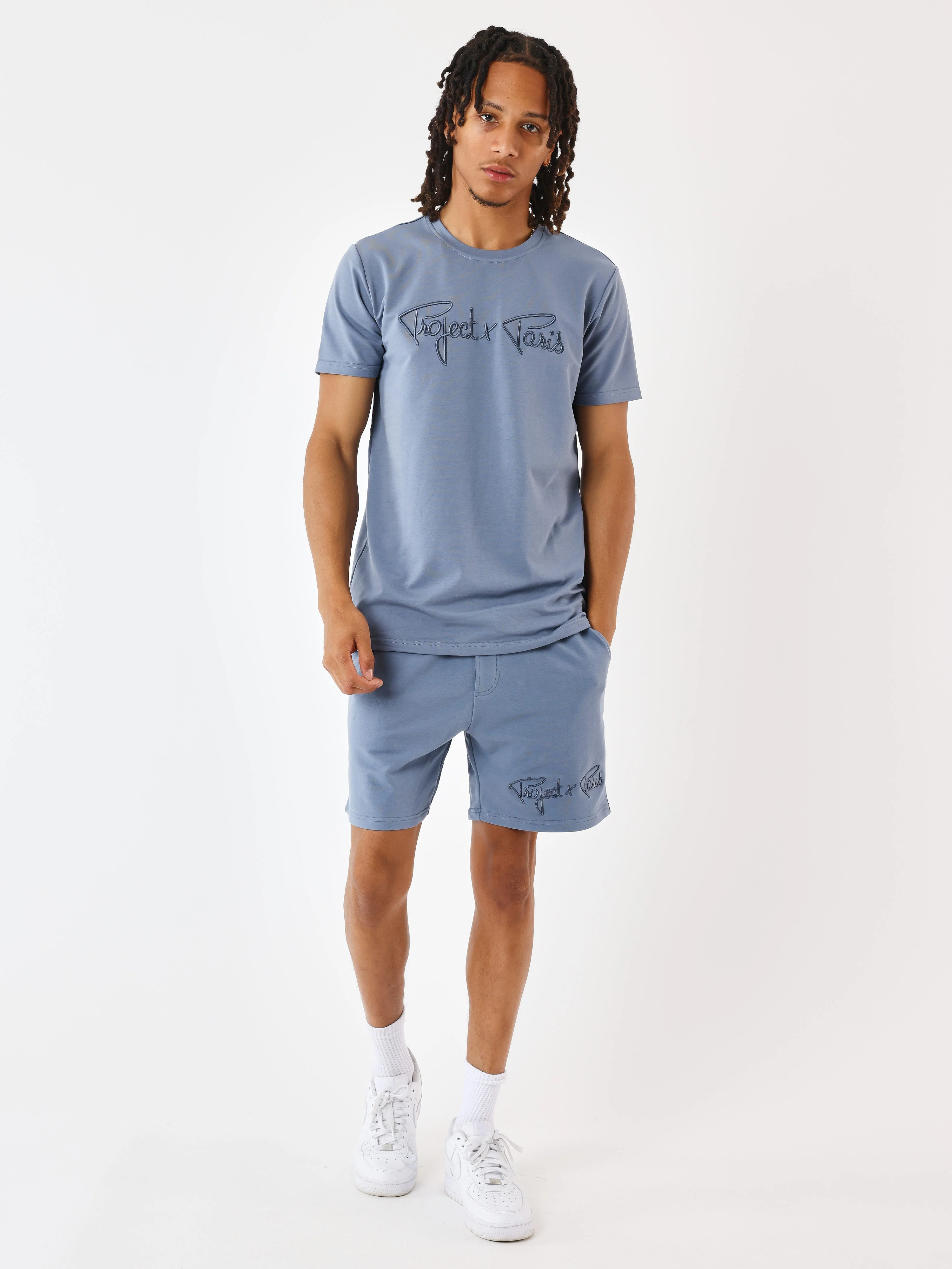 T-shirt basic broderie Signature - Image 4