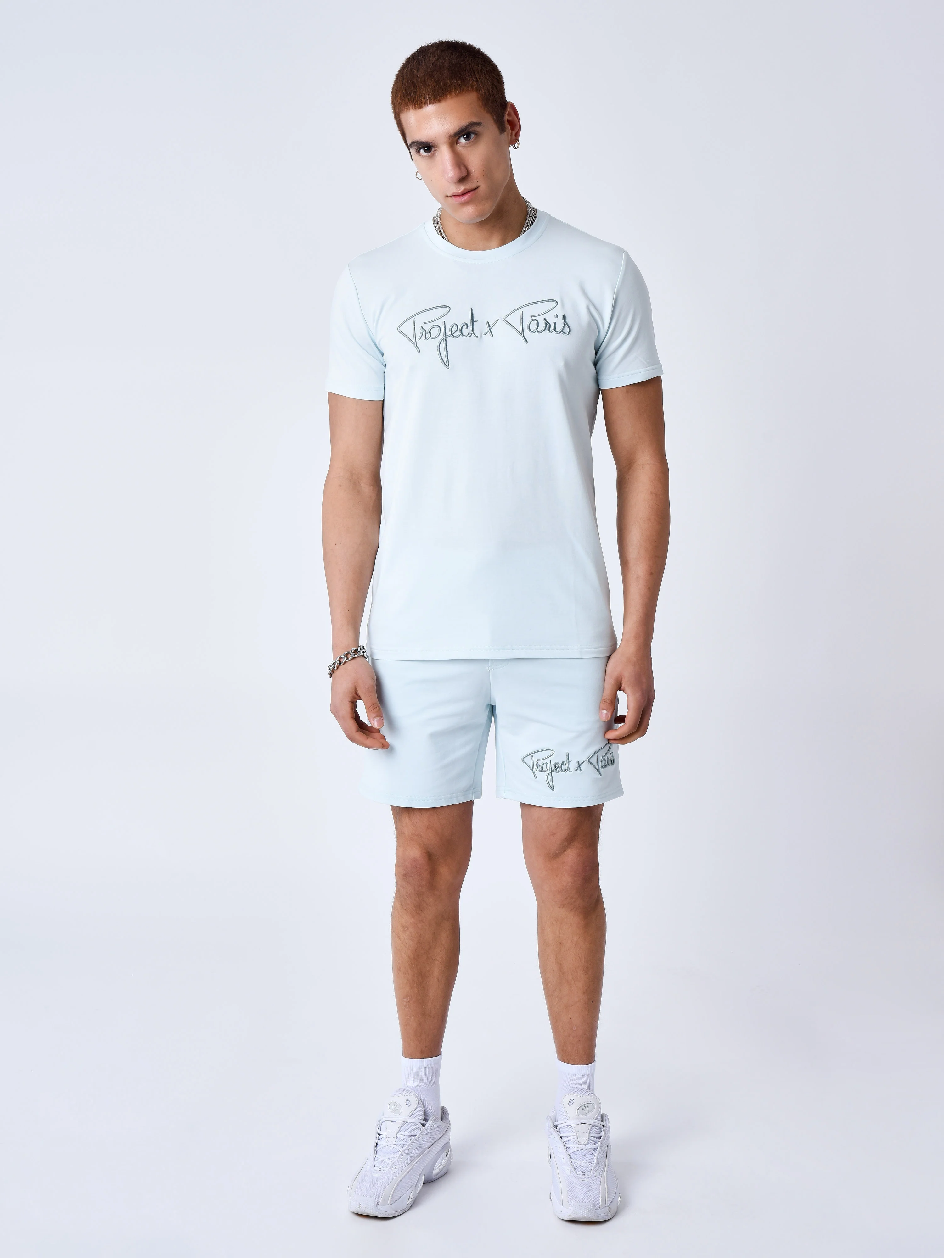 T-shirt basic broderie Signature - Image 9