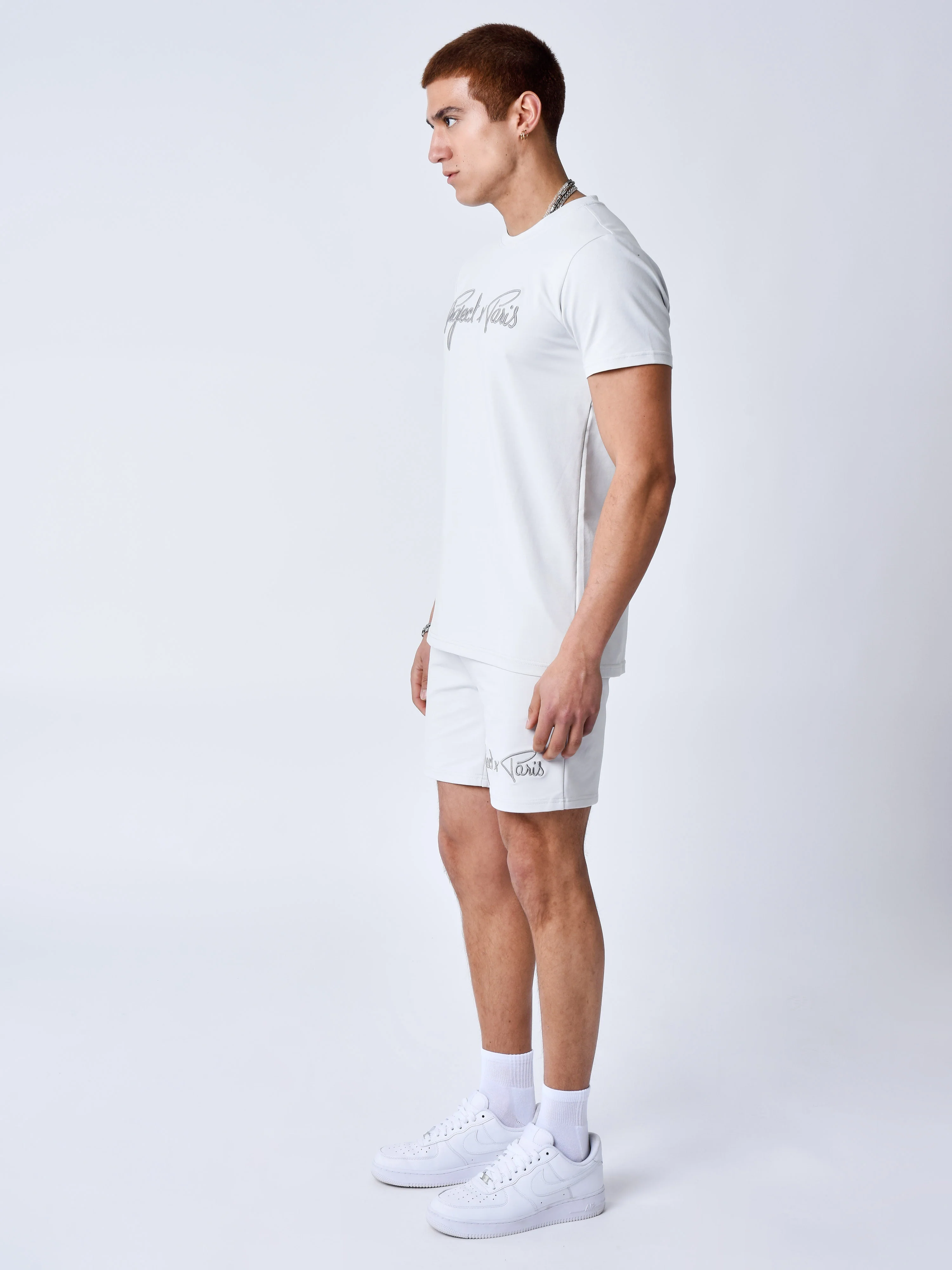 T-shirt basic broderie Signature - Image 3