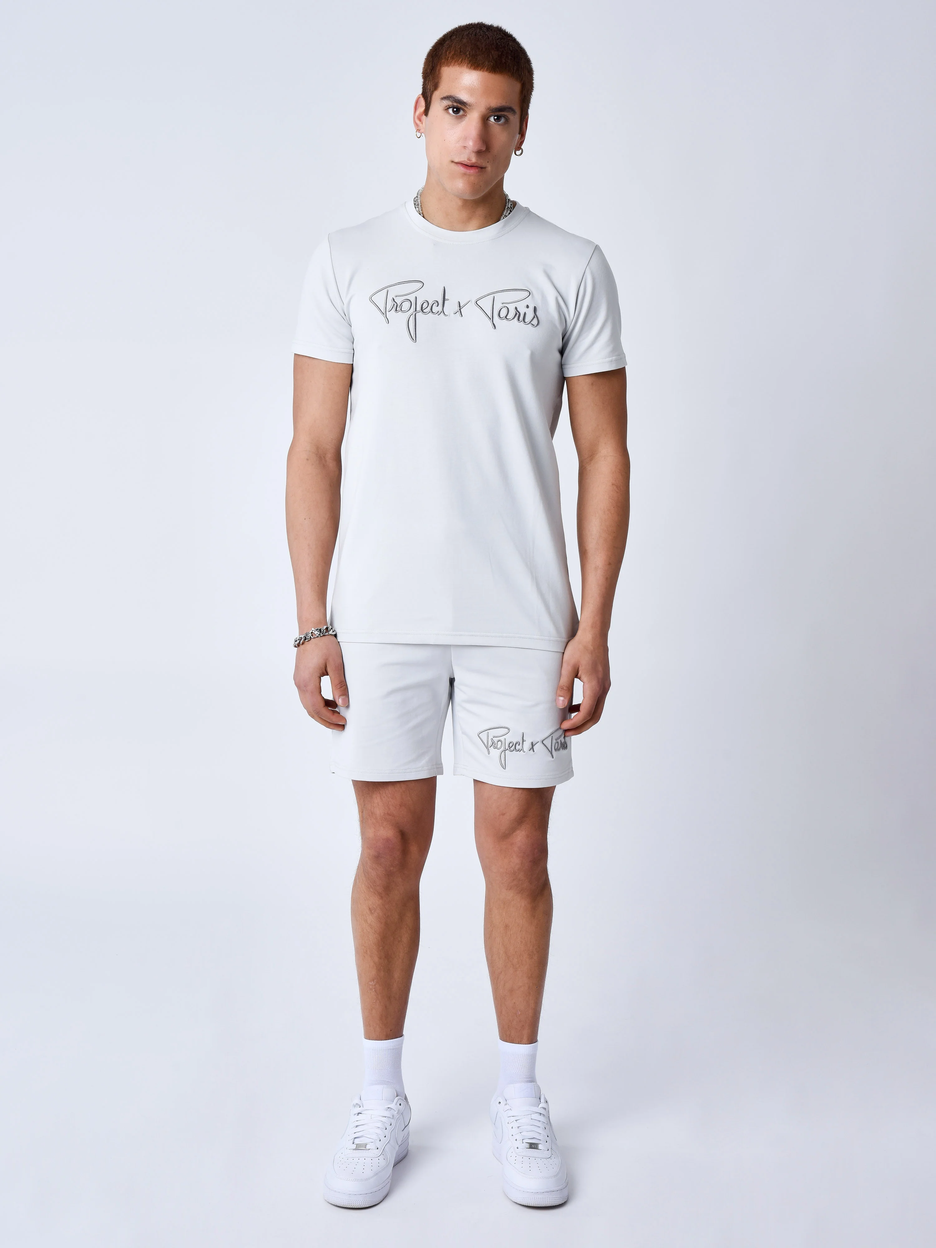 T-shirt basic broderie Signature - Image 4