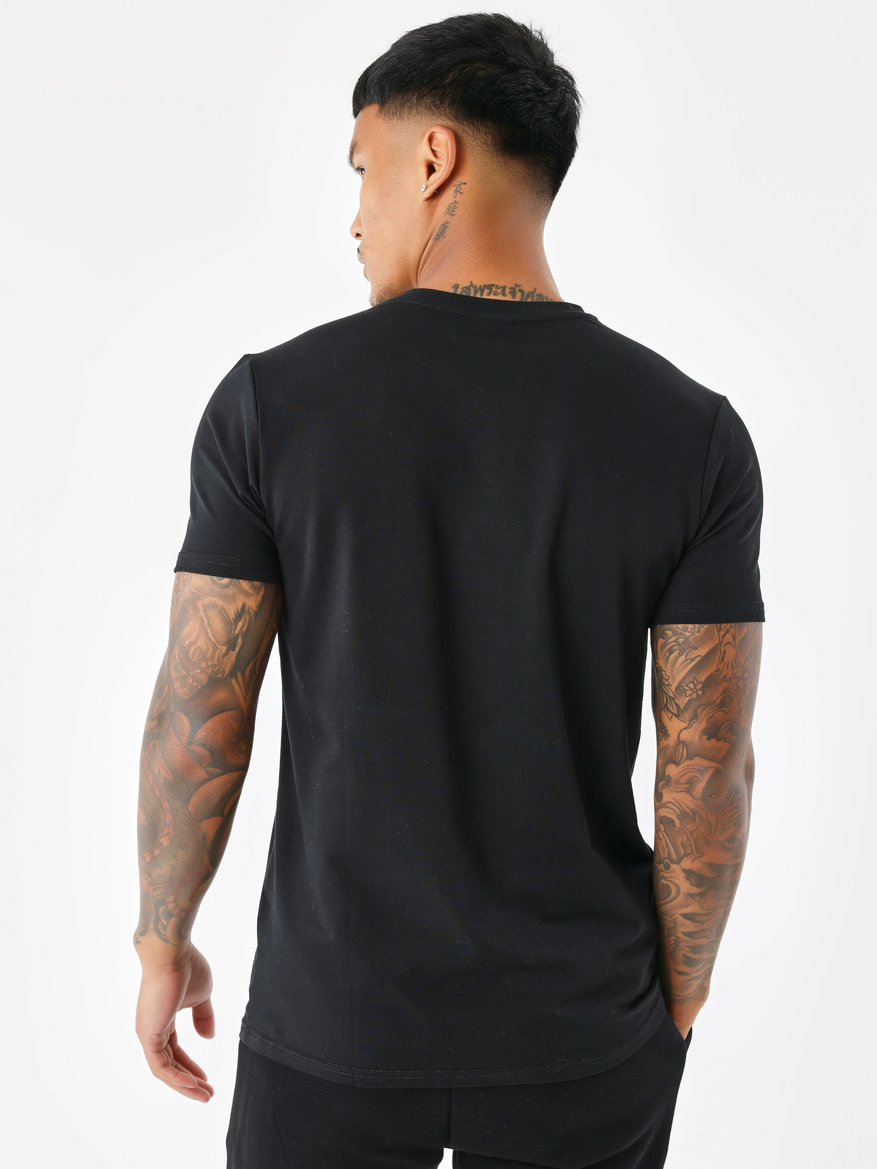 T-shirt basic broderie Signature - Image 2