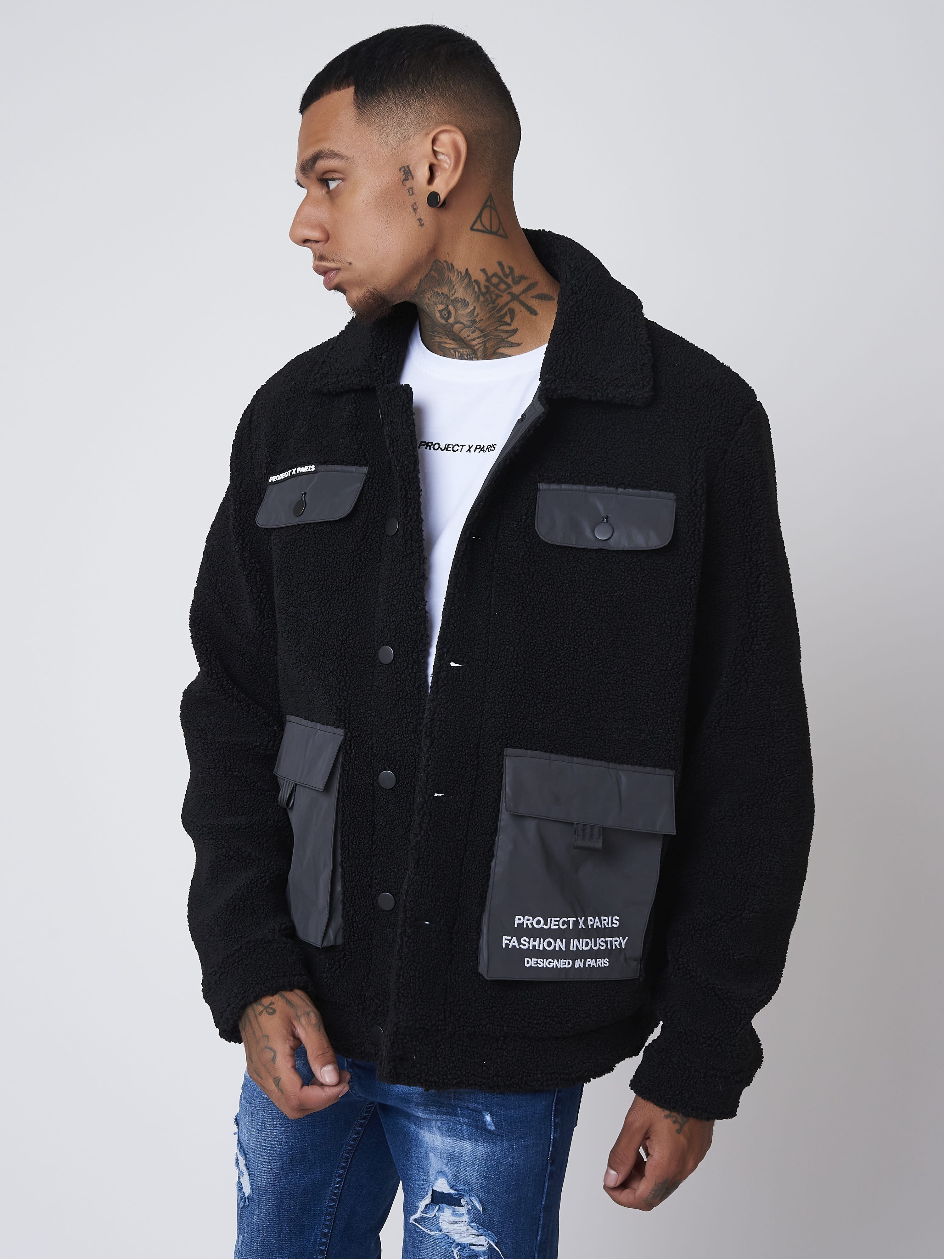 Veste effet laine peau de mouton - Image 4