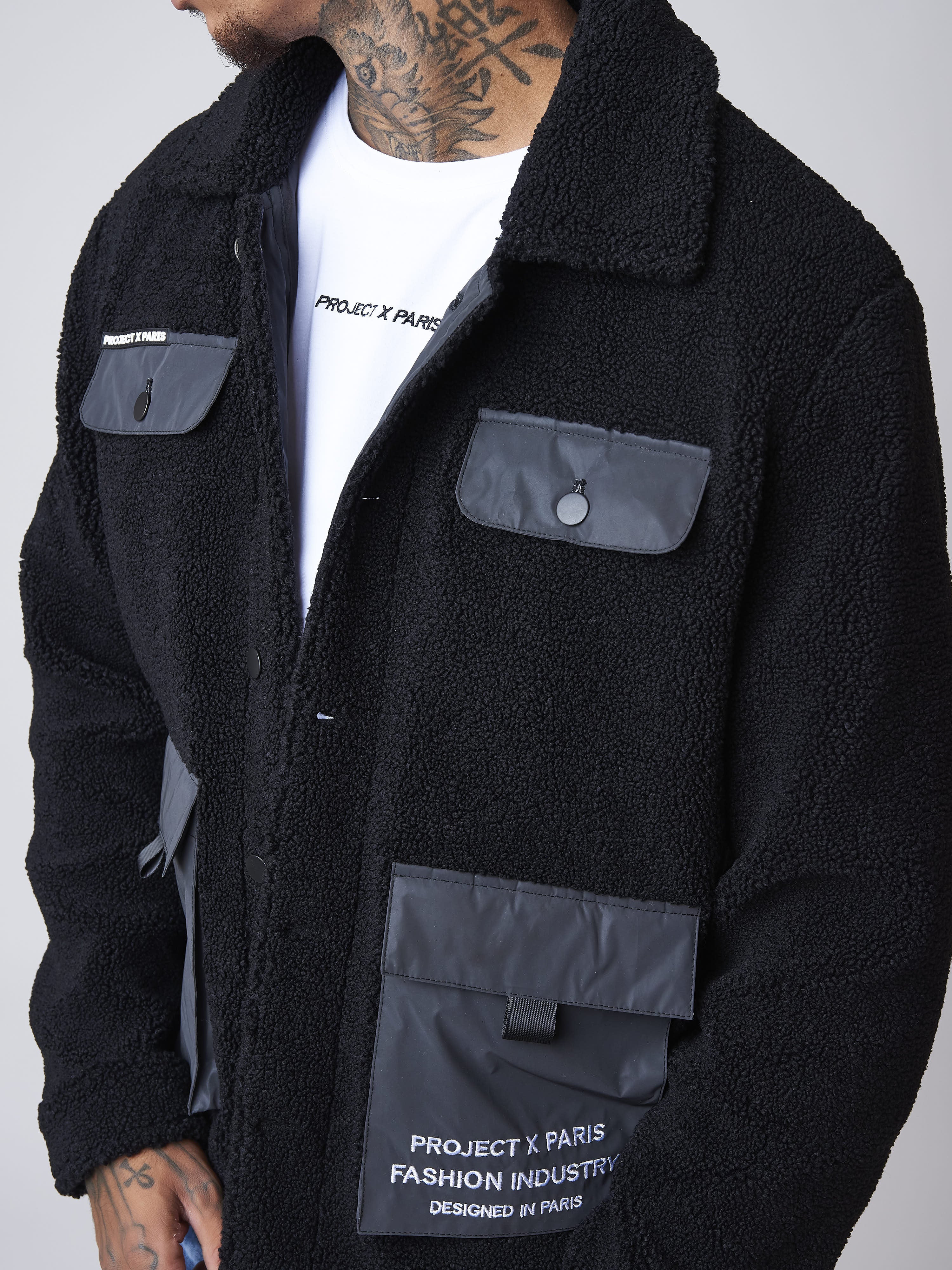 Veste effet laine peau de mouton - Image 6