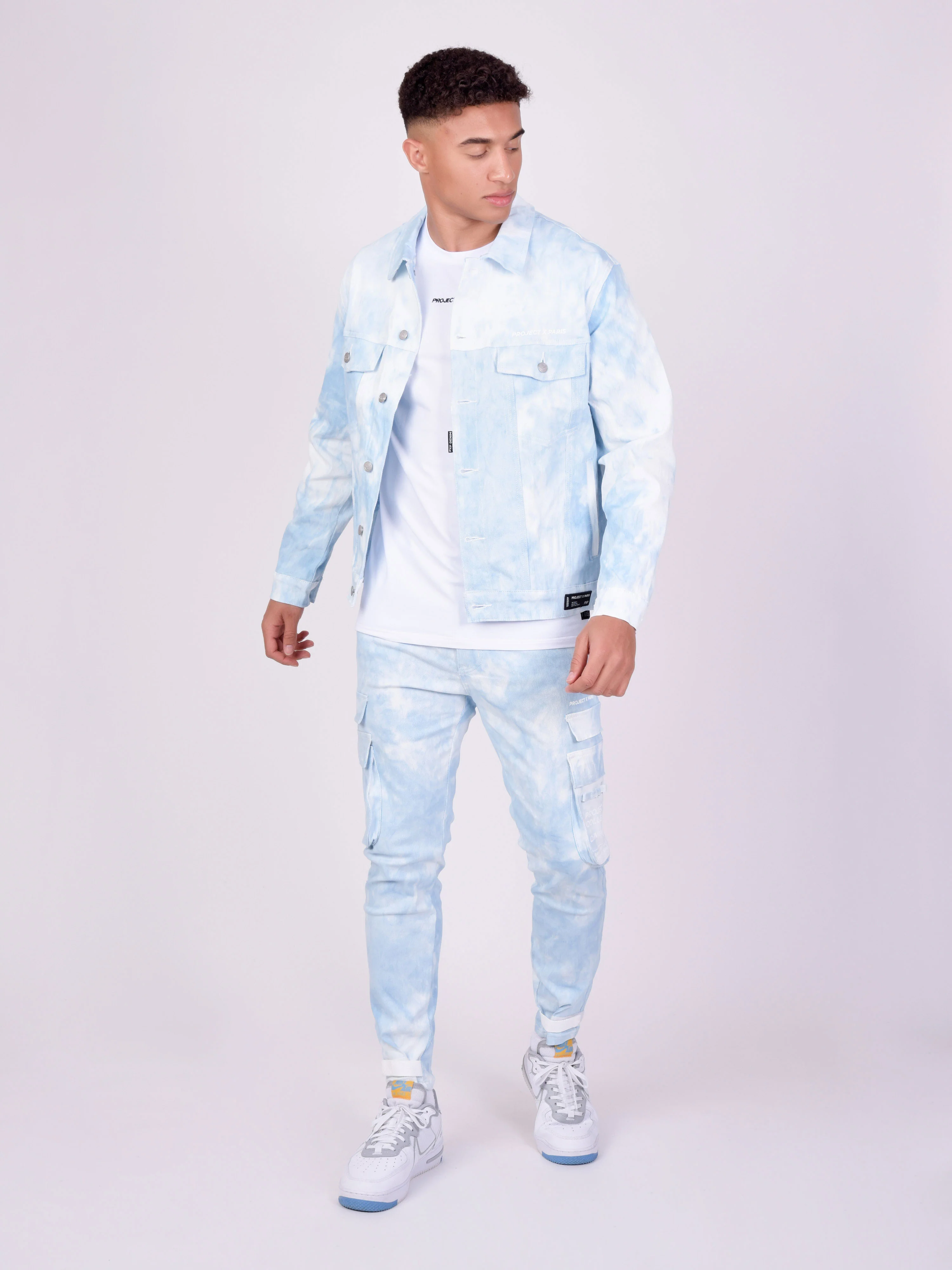 Veste en denim motif tie & dye - Image 2