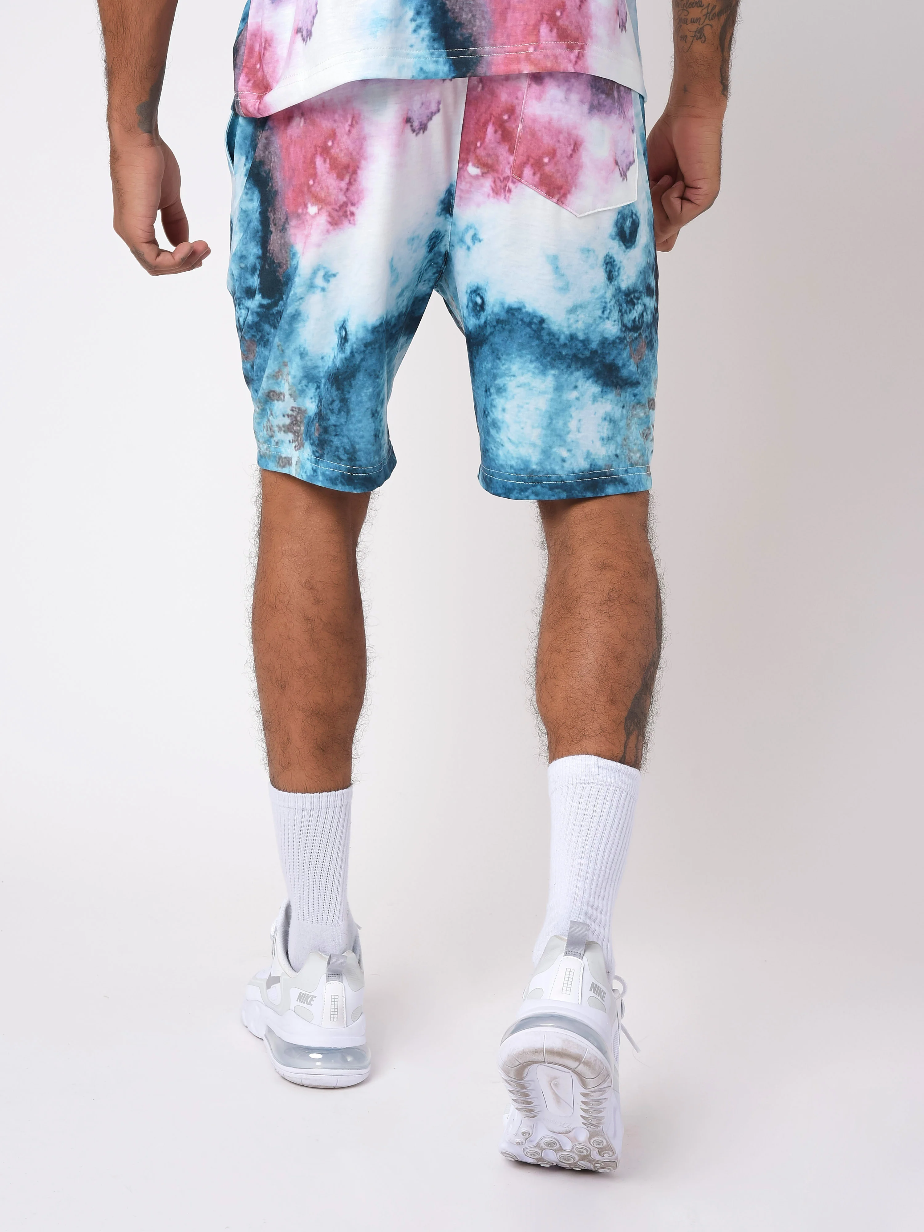 Short tie & dye avec broderie logo basic - Image 4