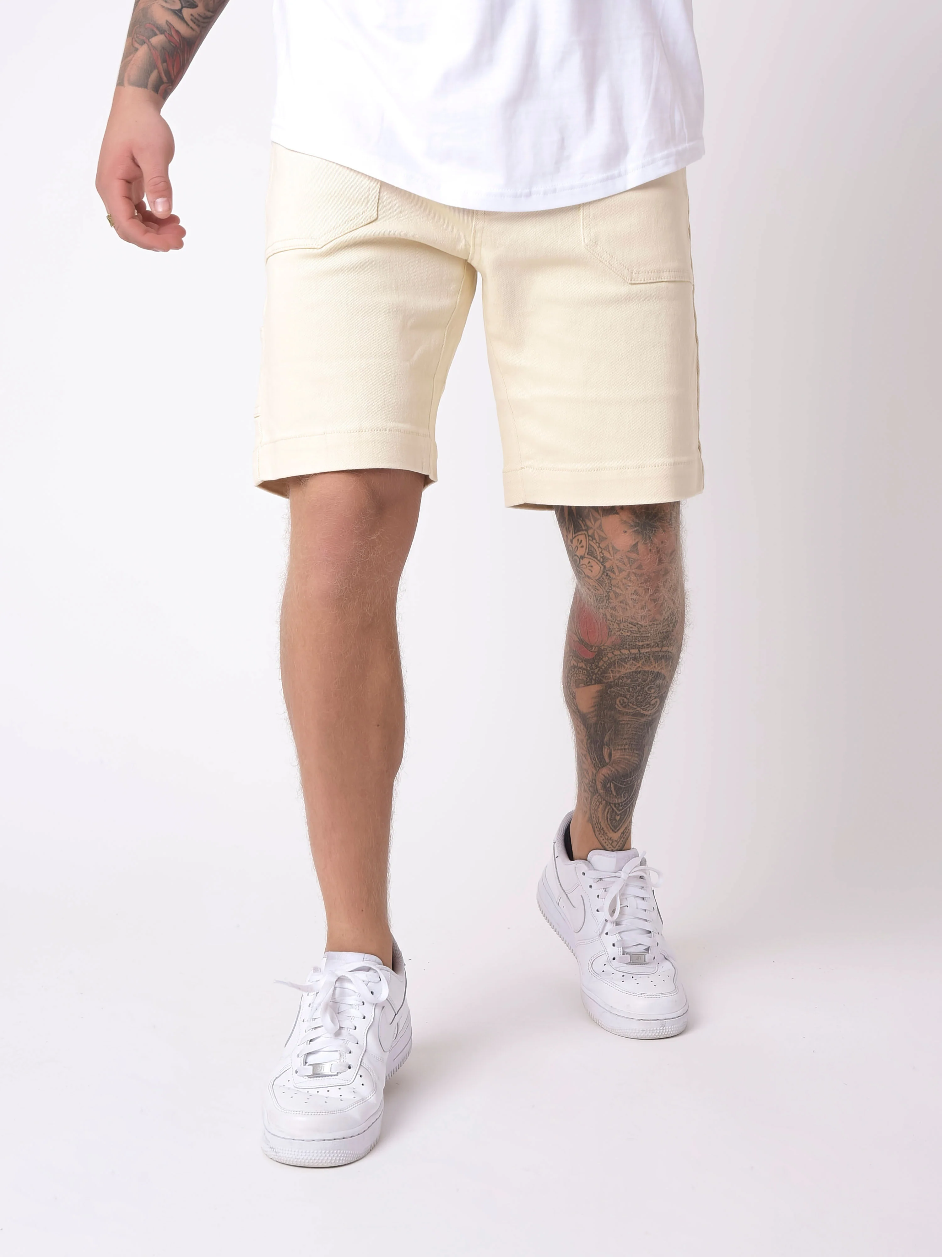 Short style denim avec empiècement couture - Image 3