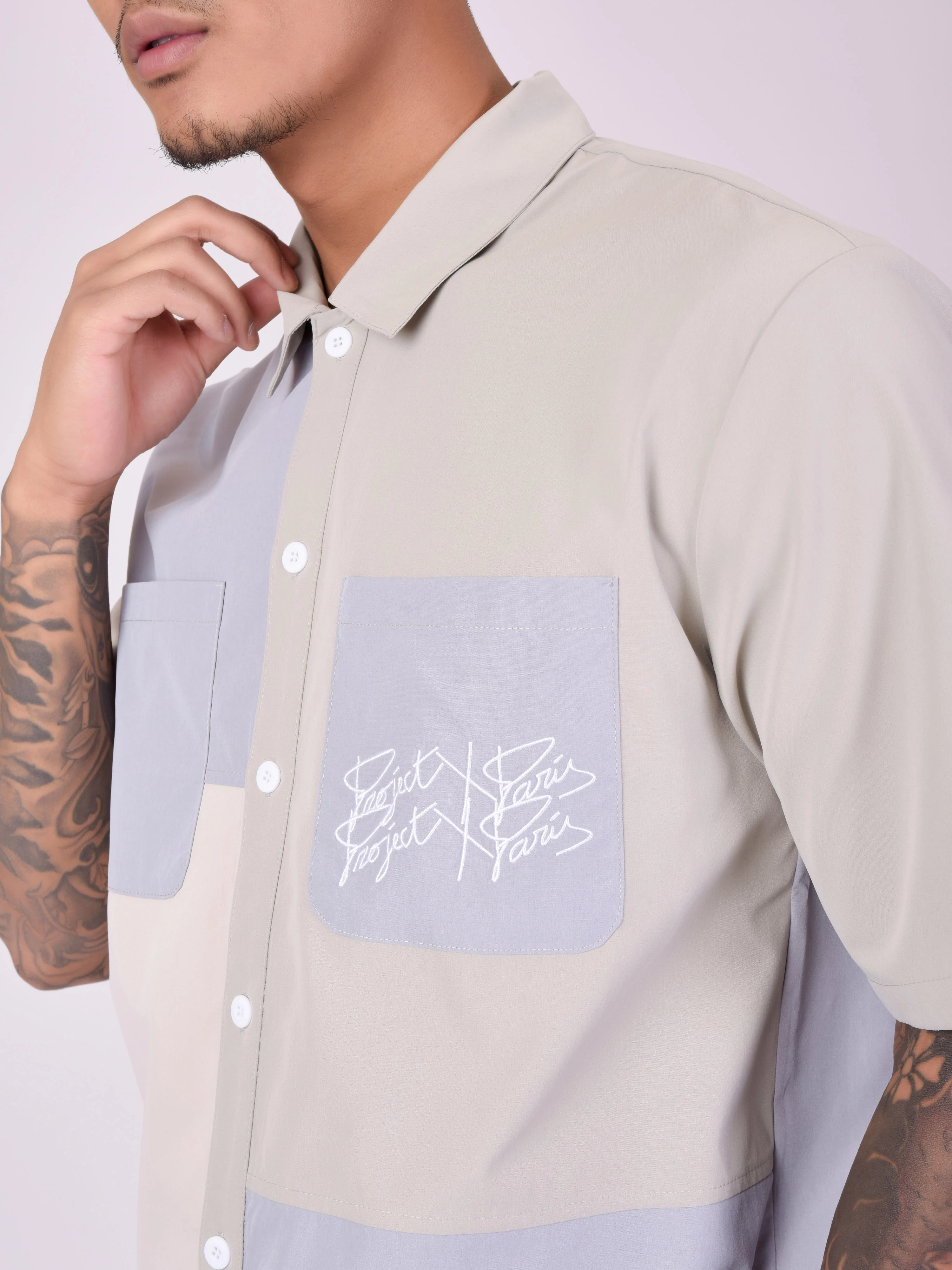 Chemise à blocs de couleurs - Image 6