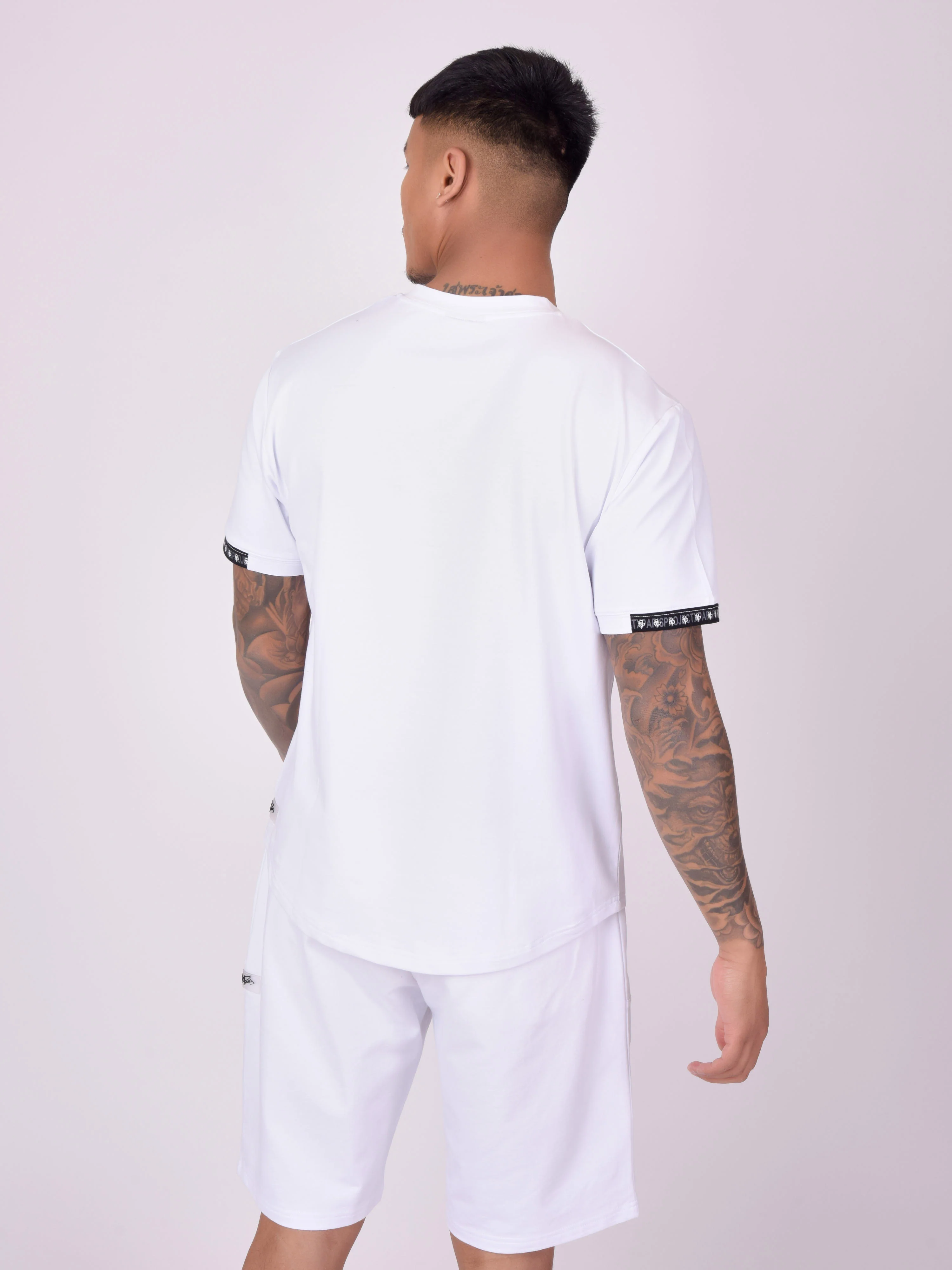 T-shirt uni avec bande logo - Image 5