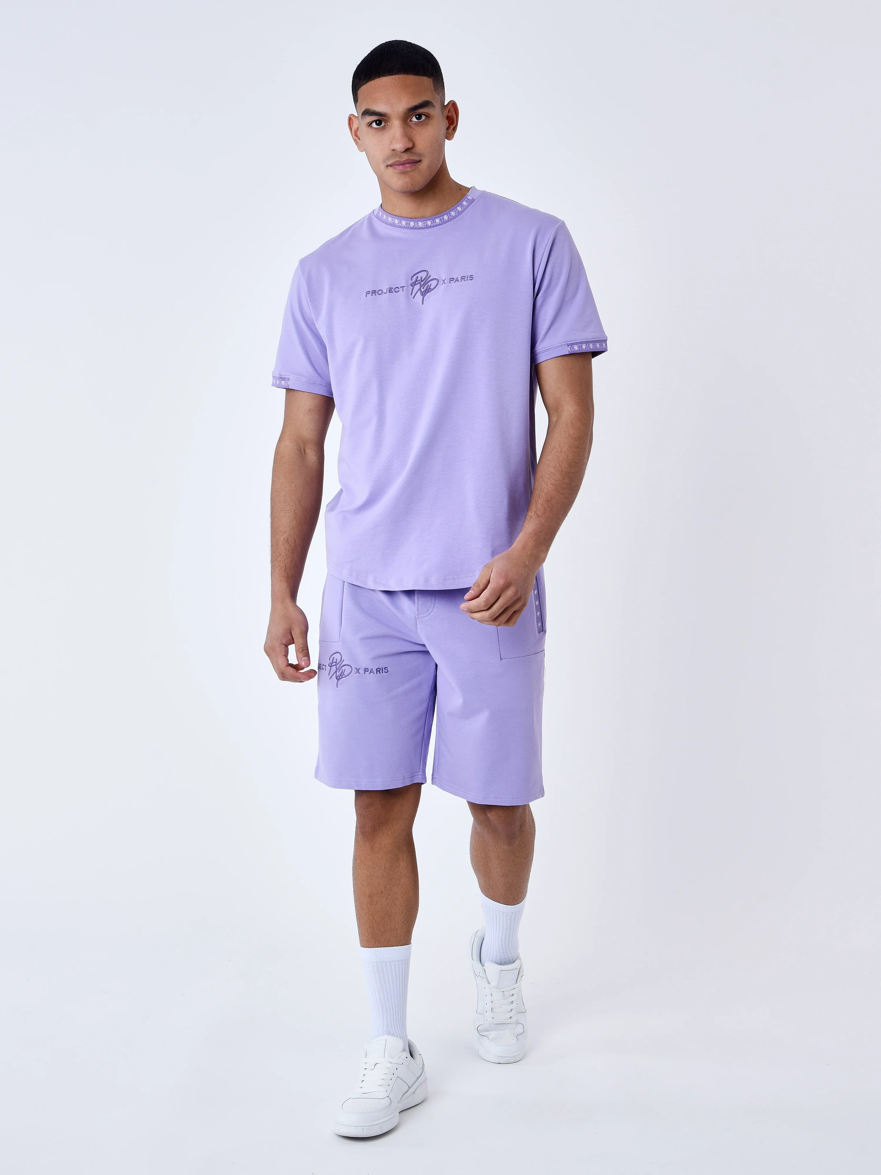T-shirt uni avec bande logo - Image 3