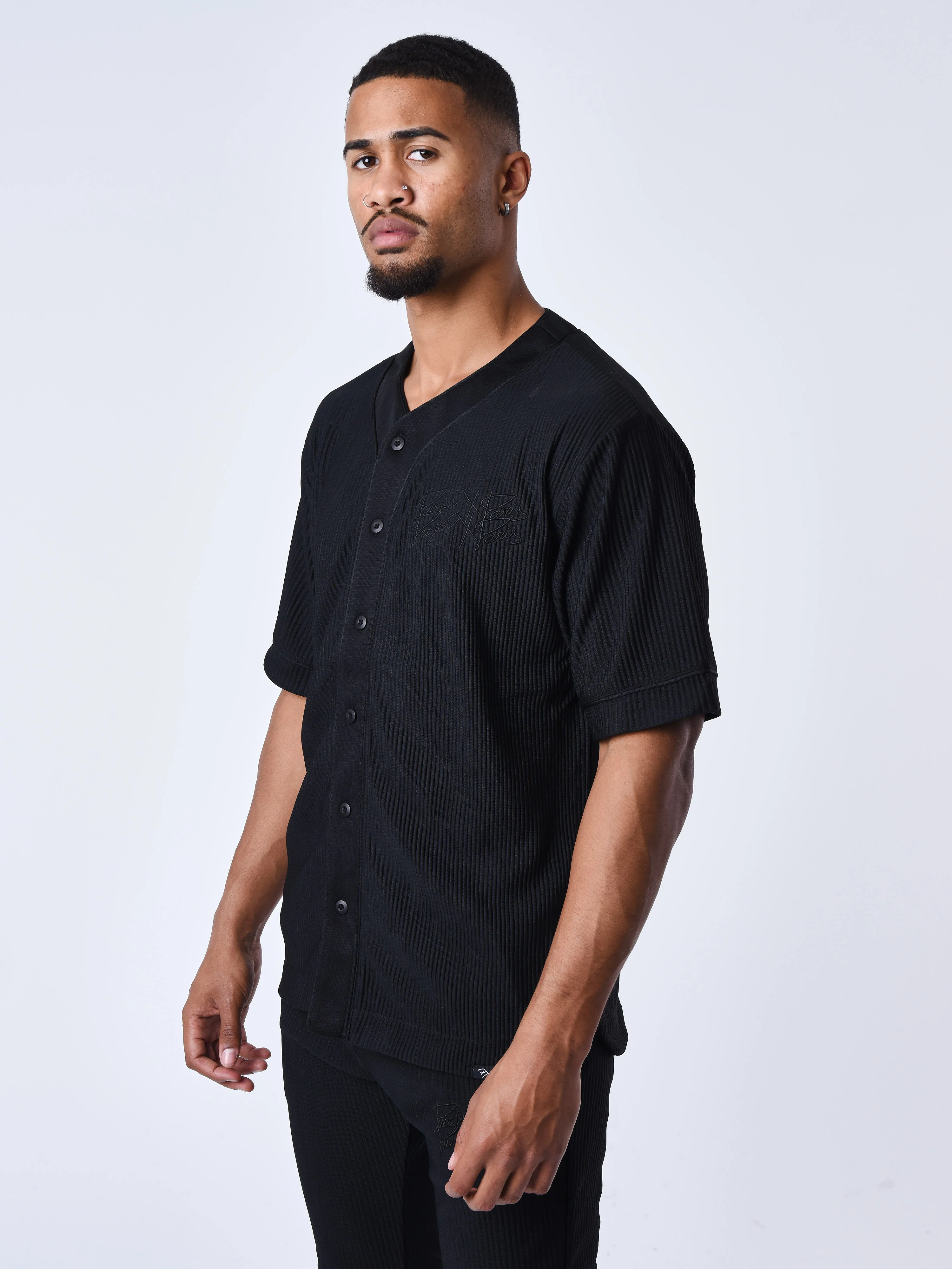 Chemise style Maillot de baseball en matière texturé - Image 4