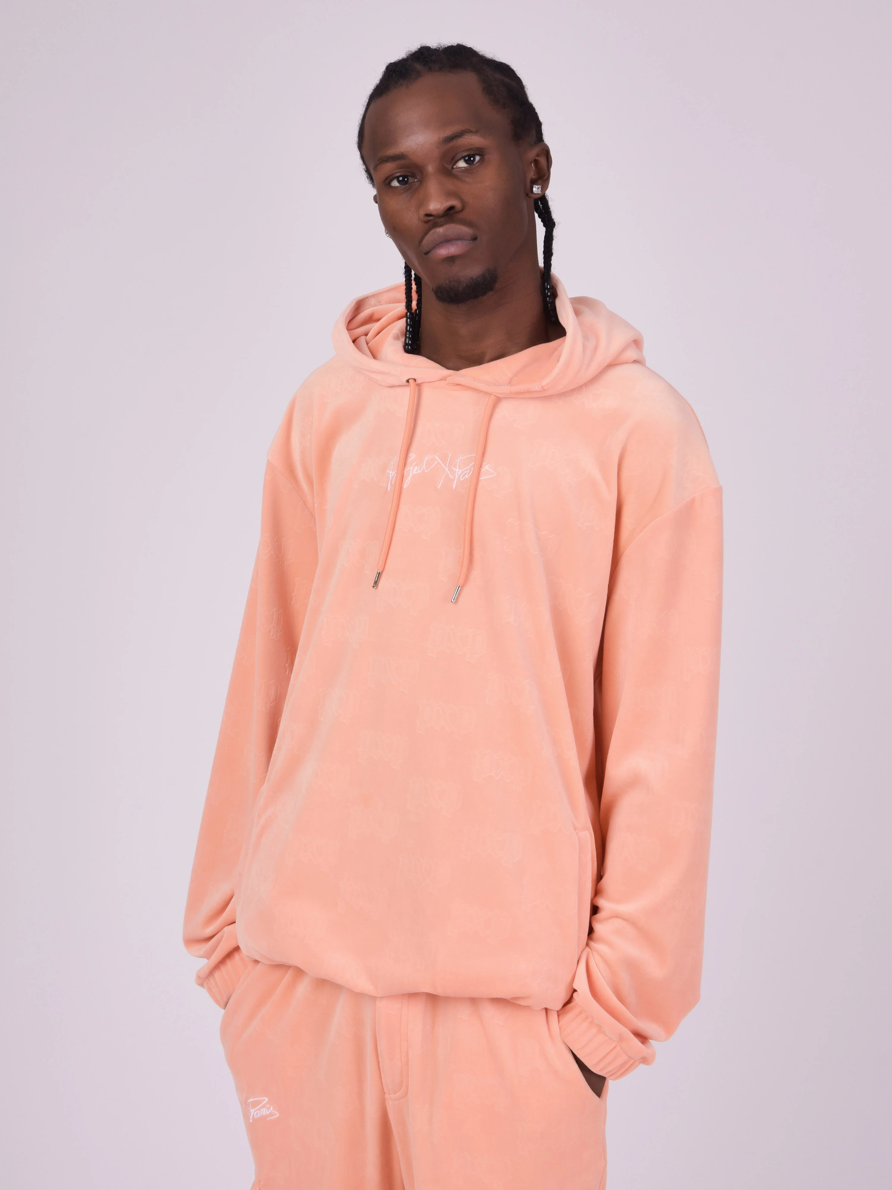 Sweat à Capuche en velour gaufré - Image 2