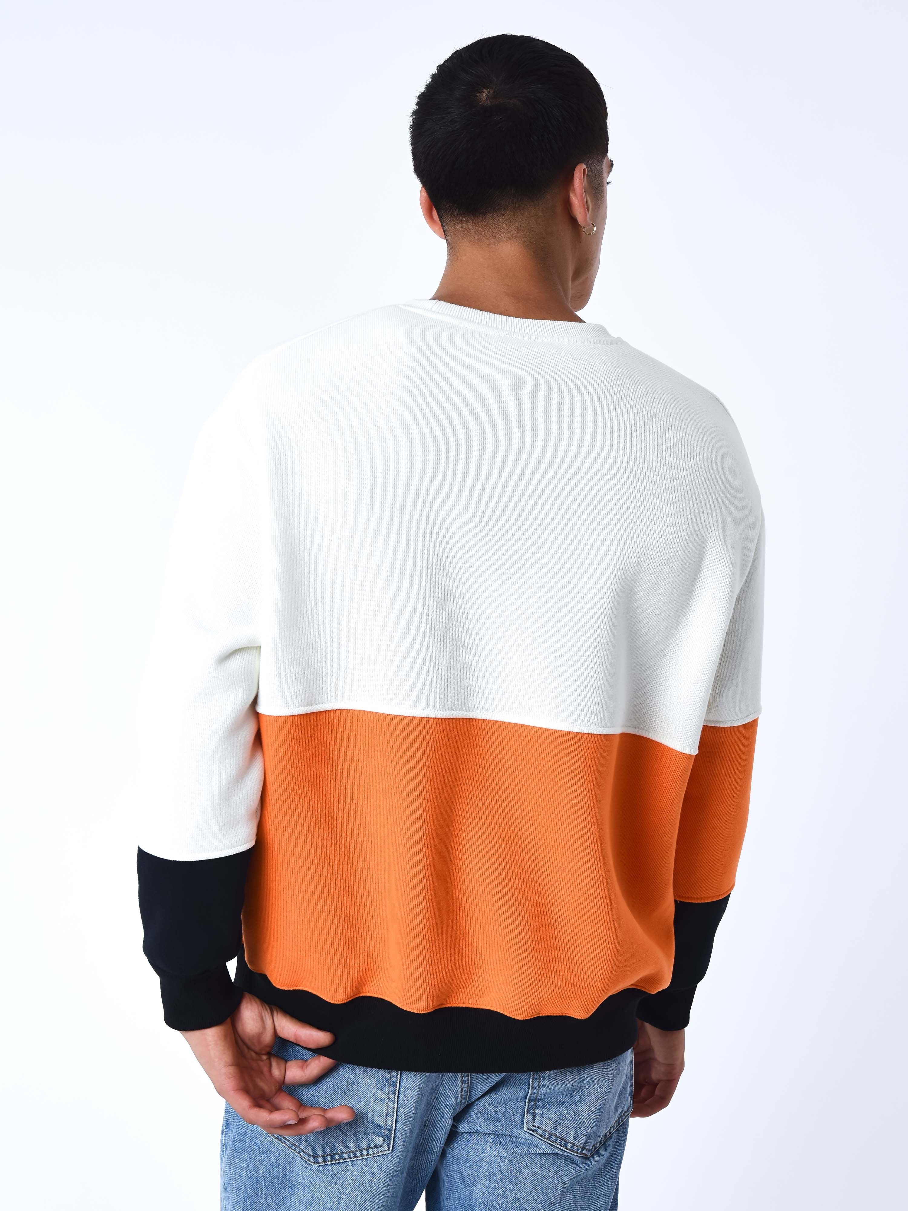 Sweat col rond Color Block en maille - Image 5
