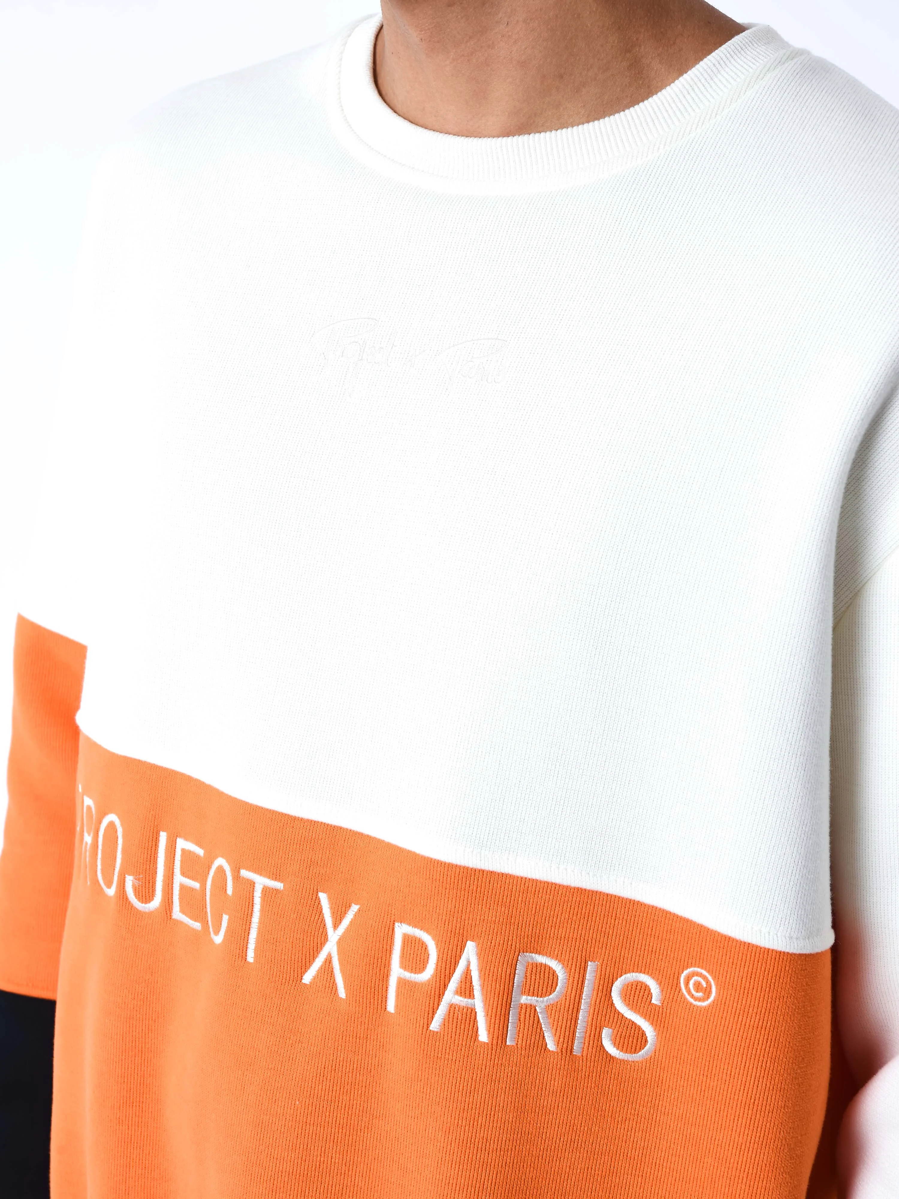 Sweat col rond Color Block en maille - Image 6