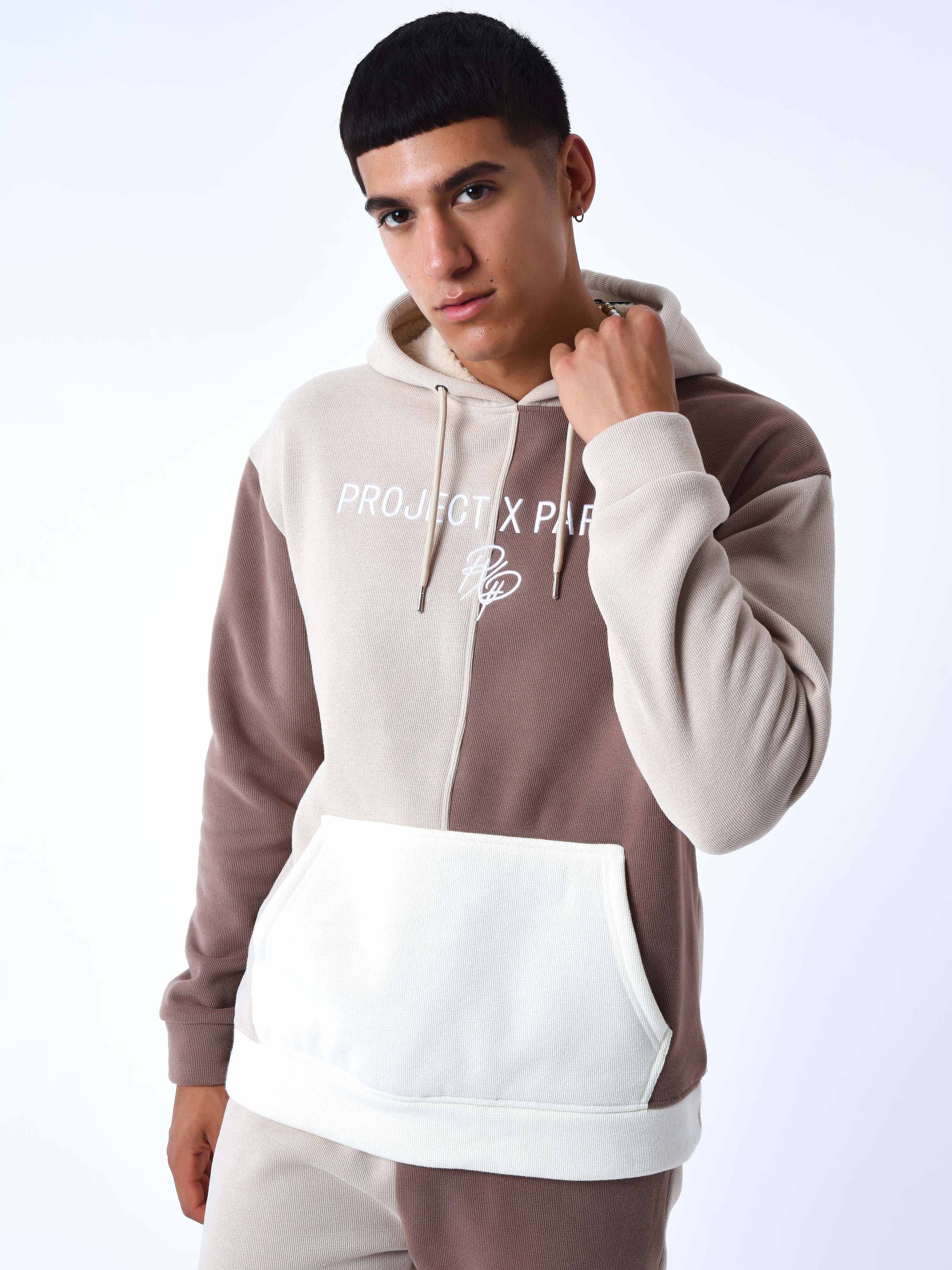Sweat à Capuche tricolore en maille - Image 2