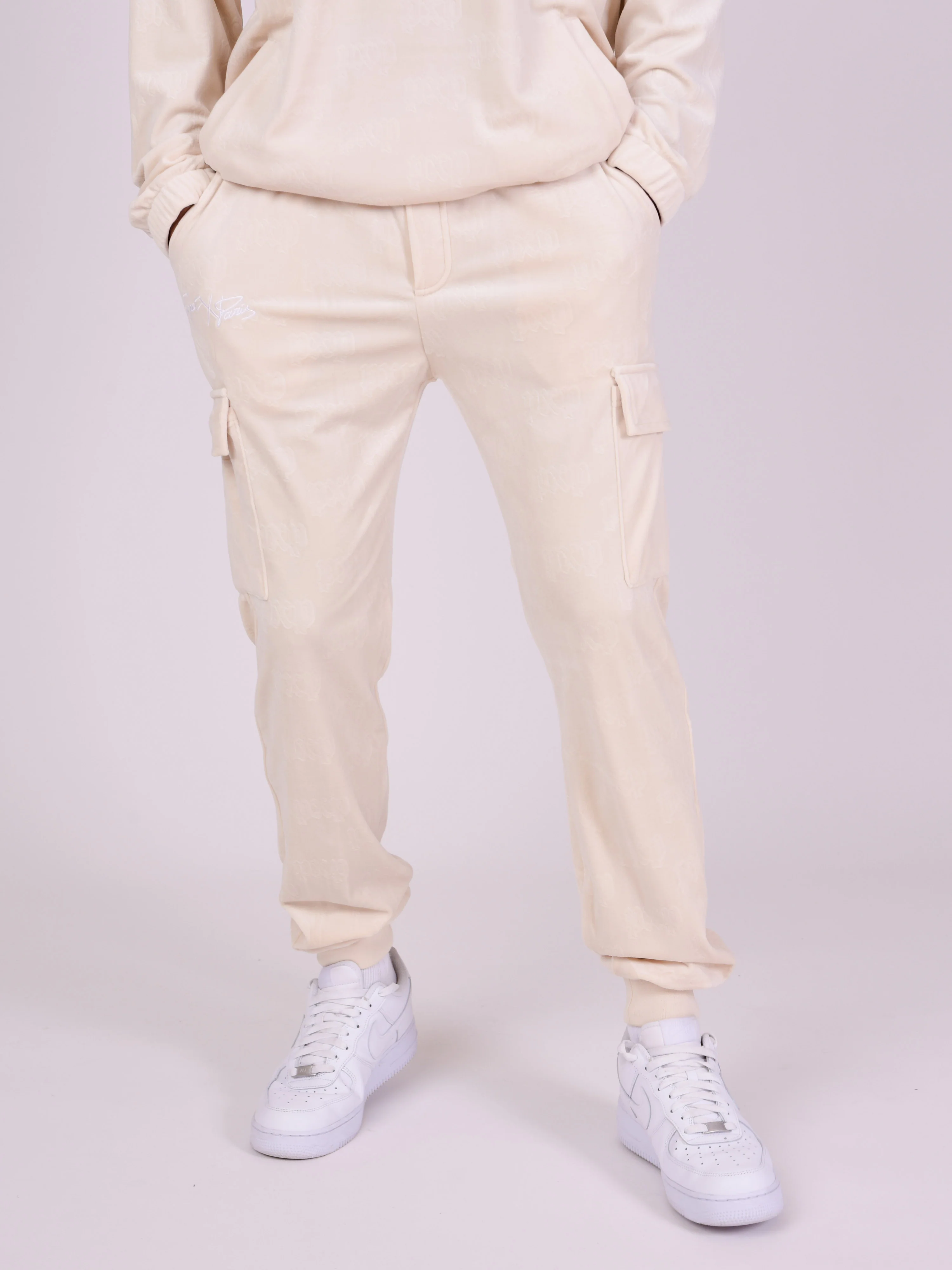 Jog pant en velour gaufré