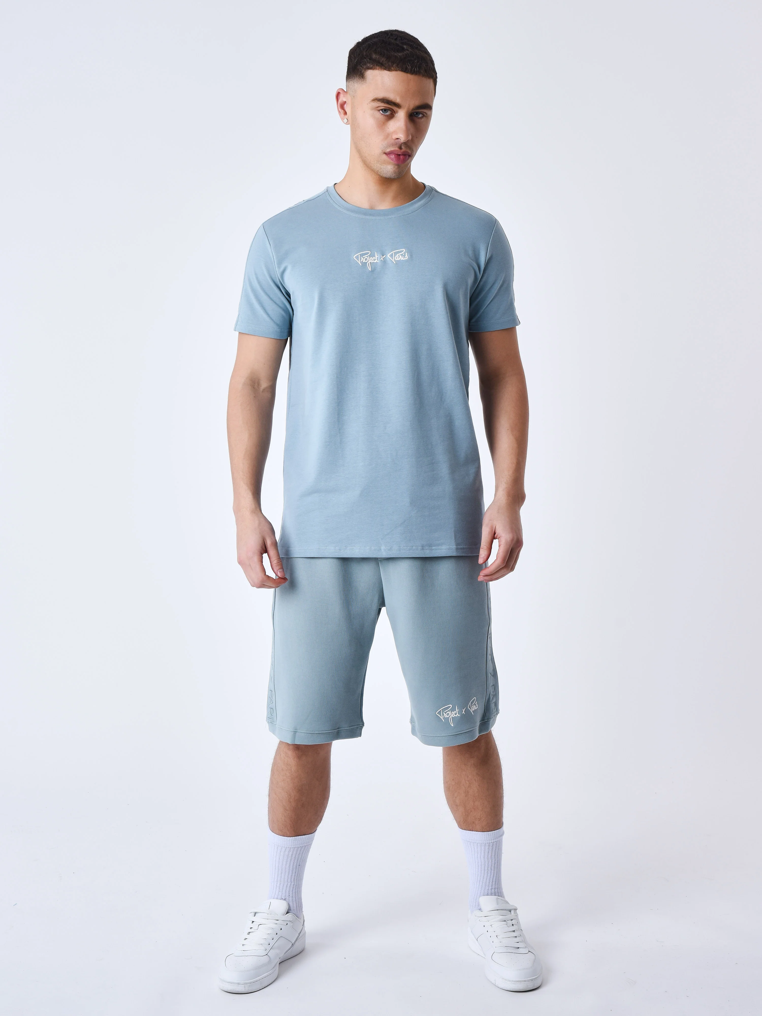 T-shirt Bande épaules logo brodé - Image 3