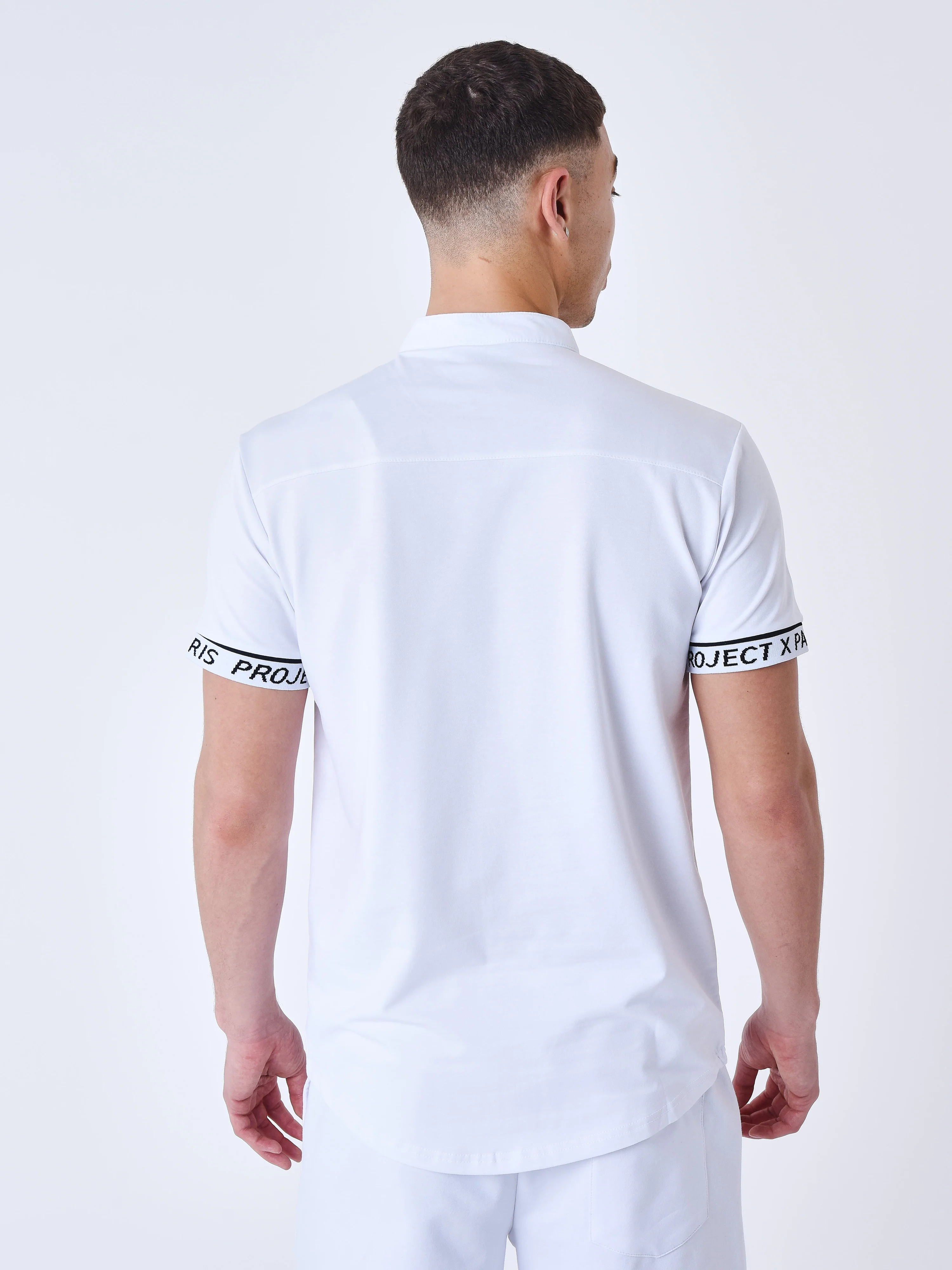 Chemise manches courtes logo brodé en relief - Image 6