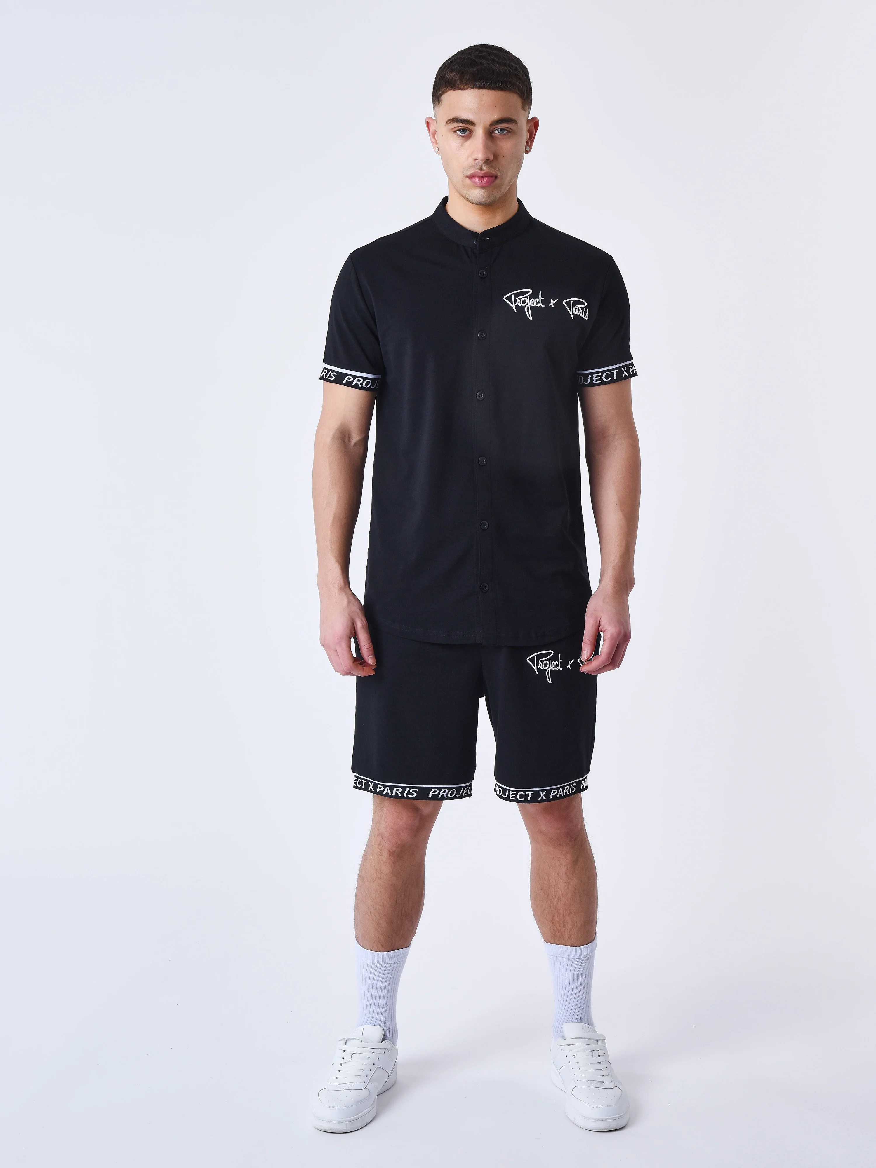 Chemise manches courtes logo brodé en relief - Image 4