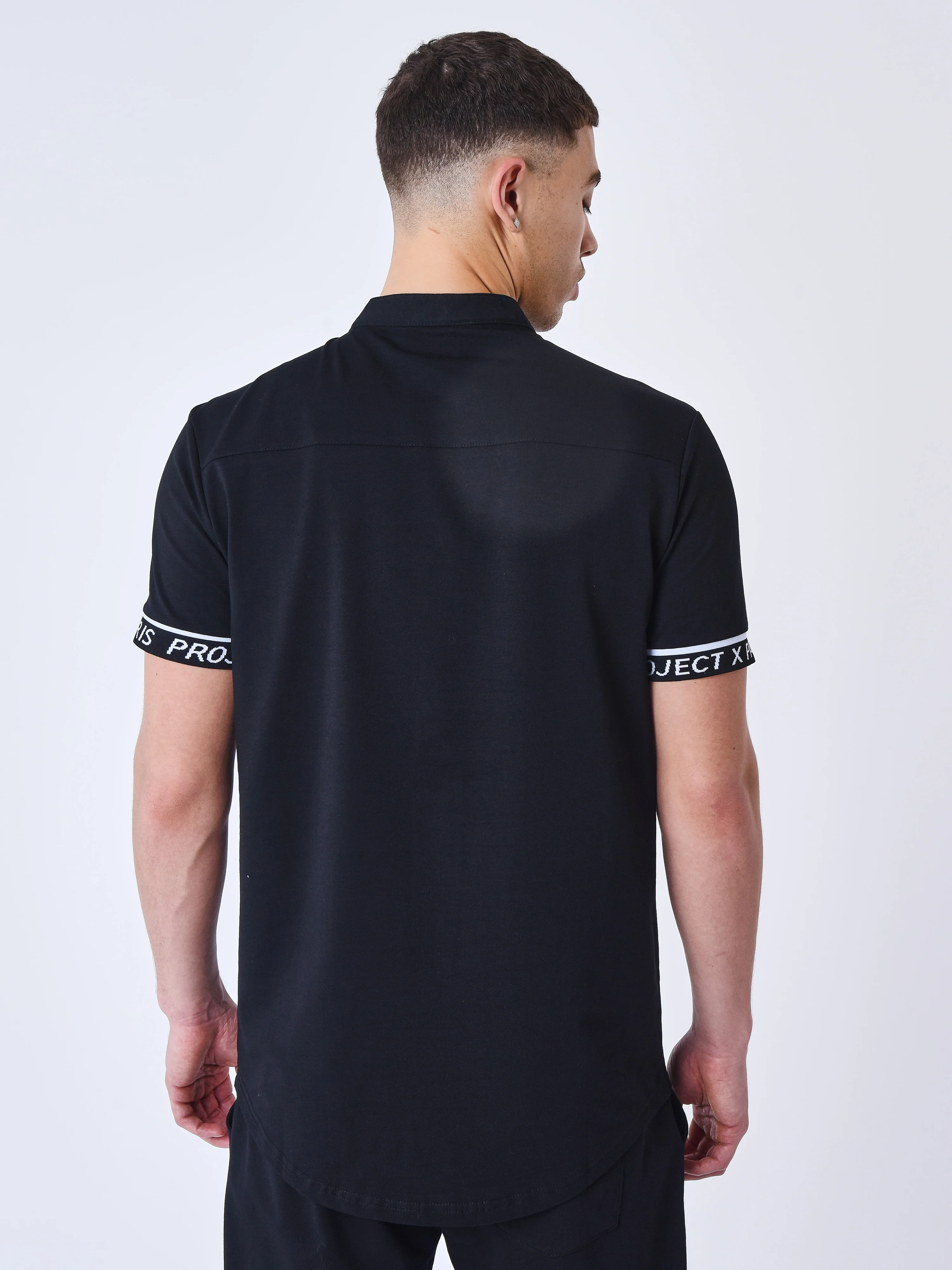 Chemise manches courtes logo brodé en relief - Image 6