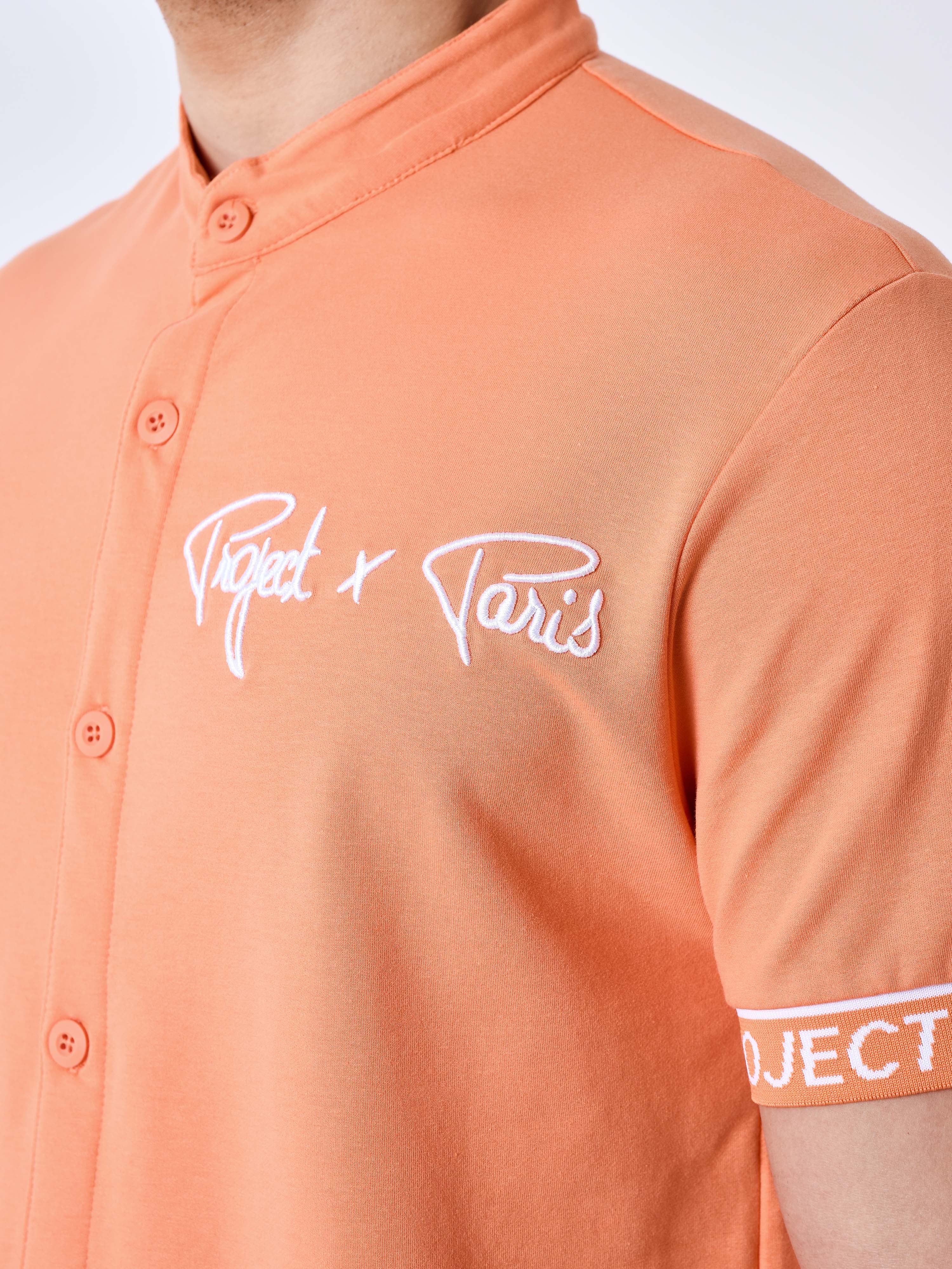 Chemise manches courtes logo brodé en relief - Image 6
