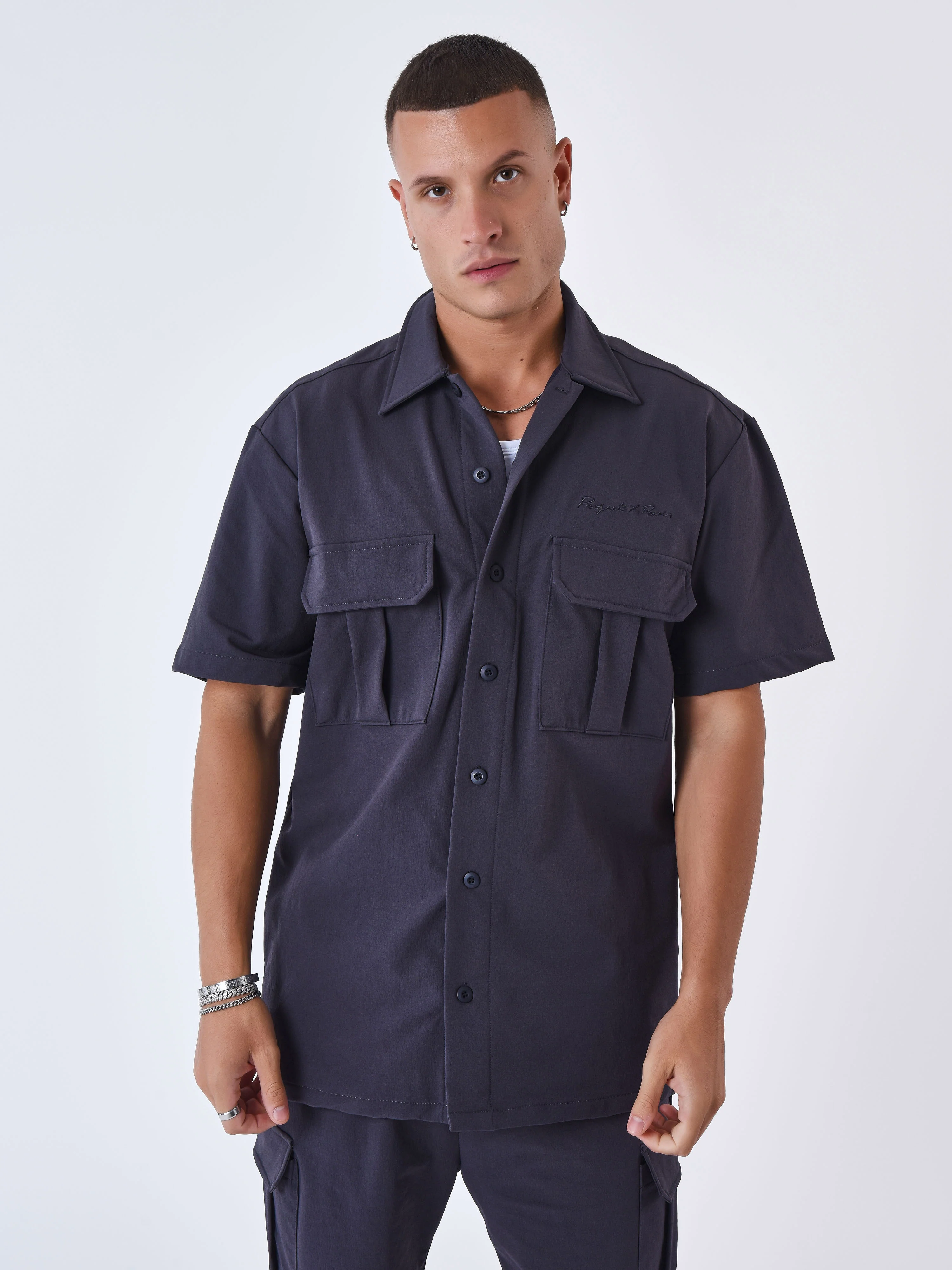 Chemise manches courtes uni texturé - Image 3