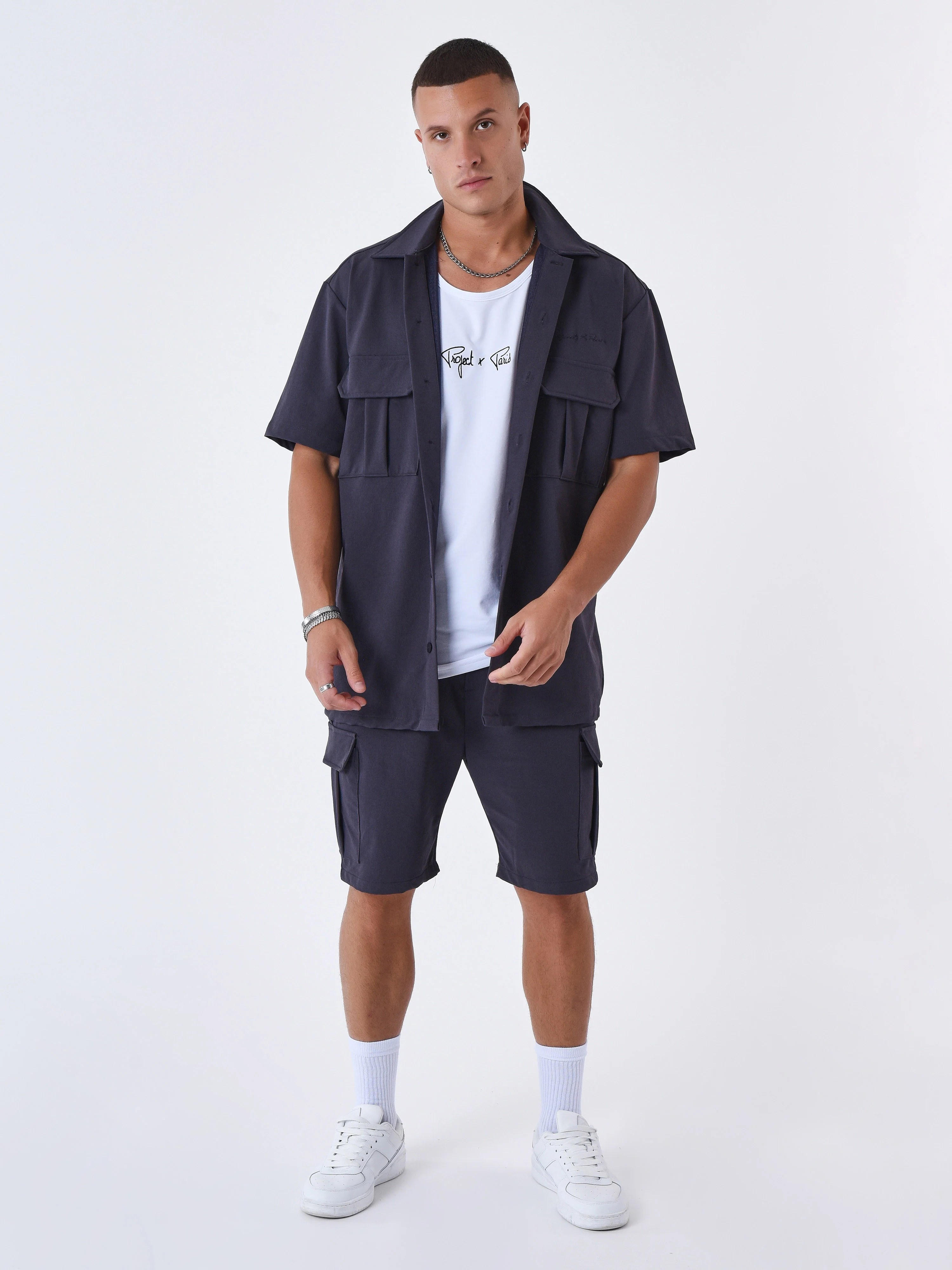 Chemise manches courtes uni texturé - Image 4
