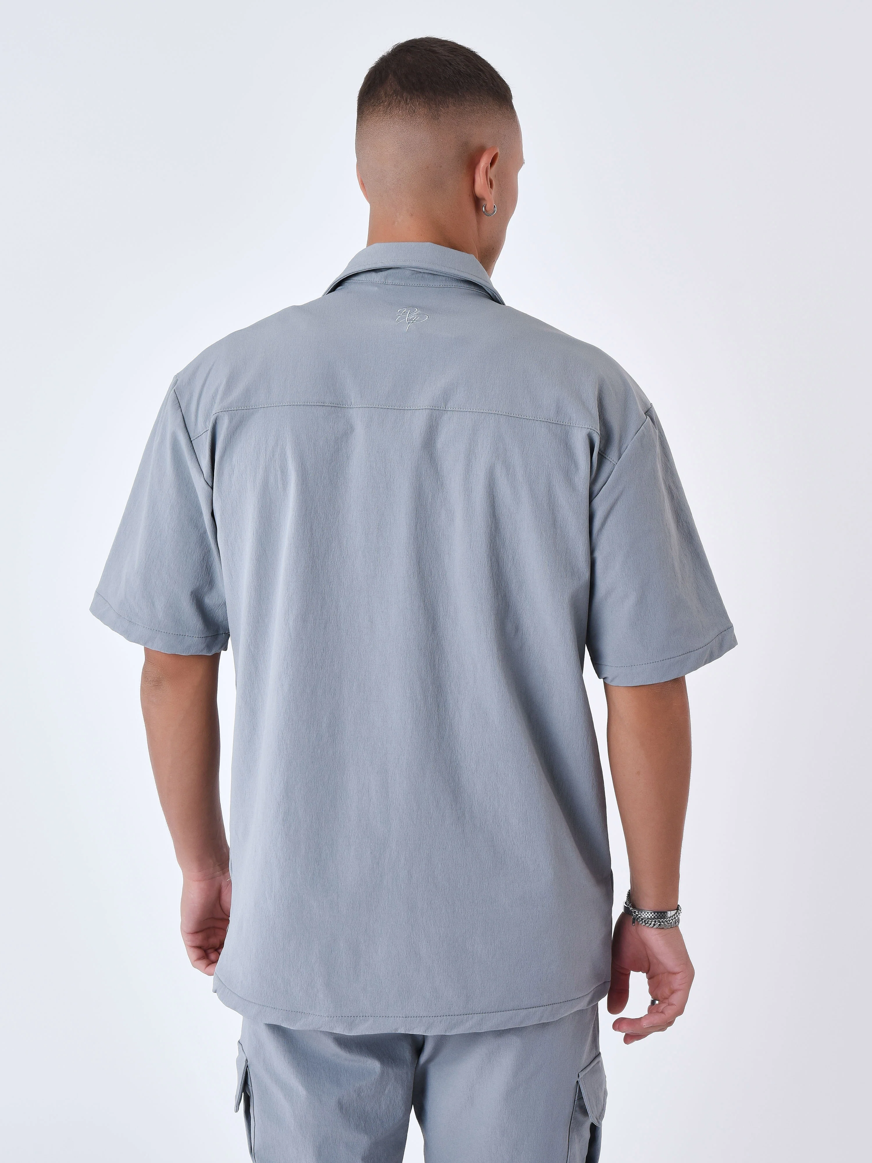 Chemise manches courtes uni texturé - Image 6