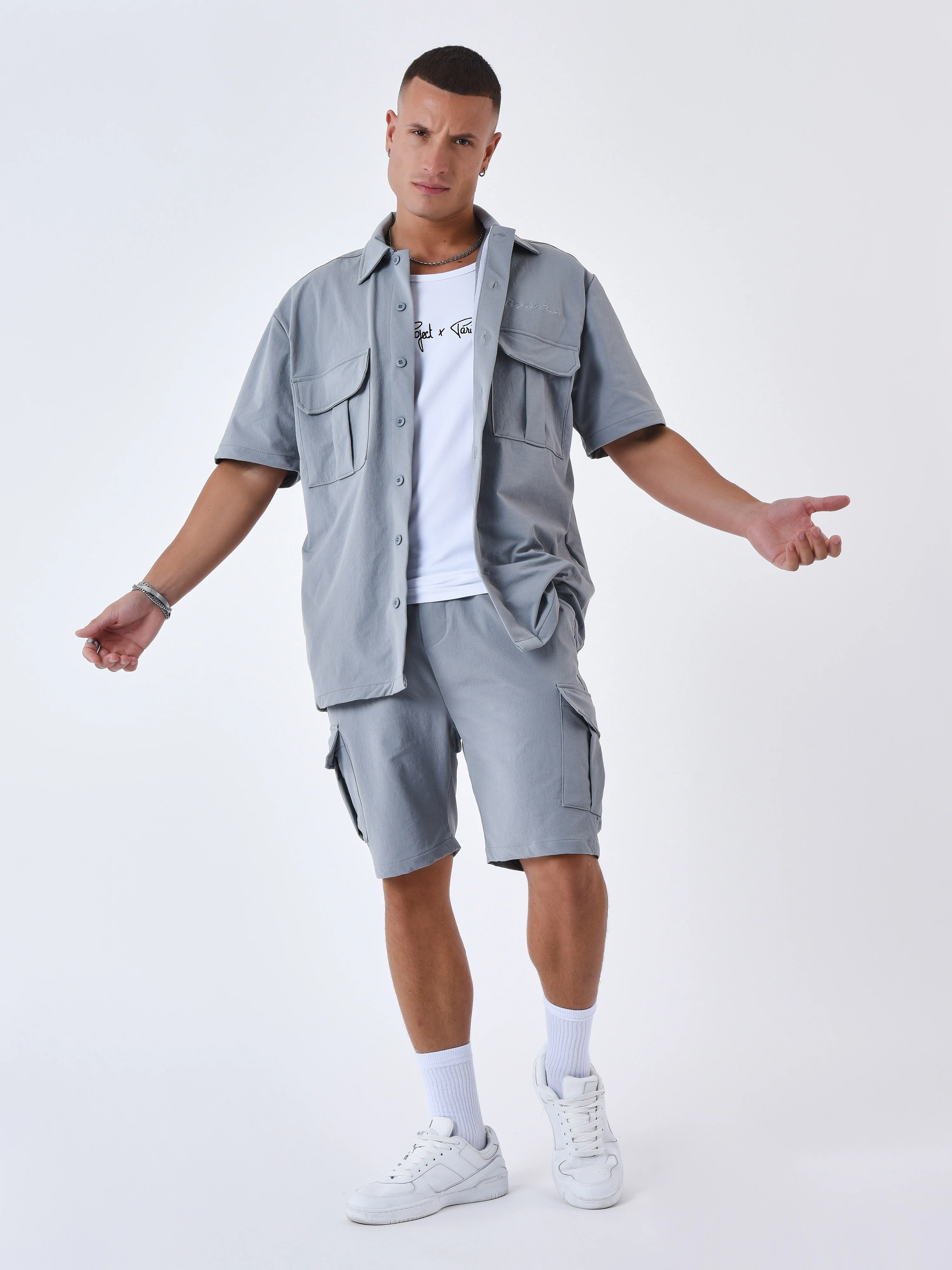 Chemise manches courtes uni texturé - Image 8