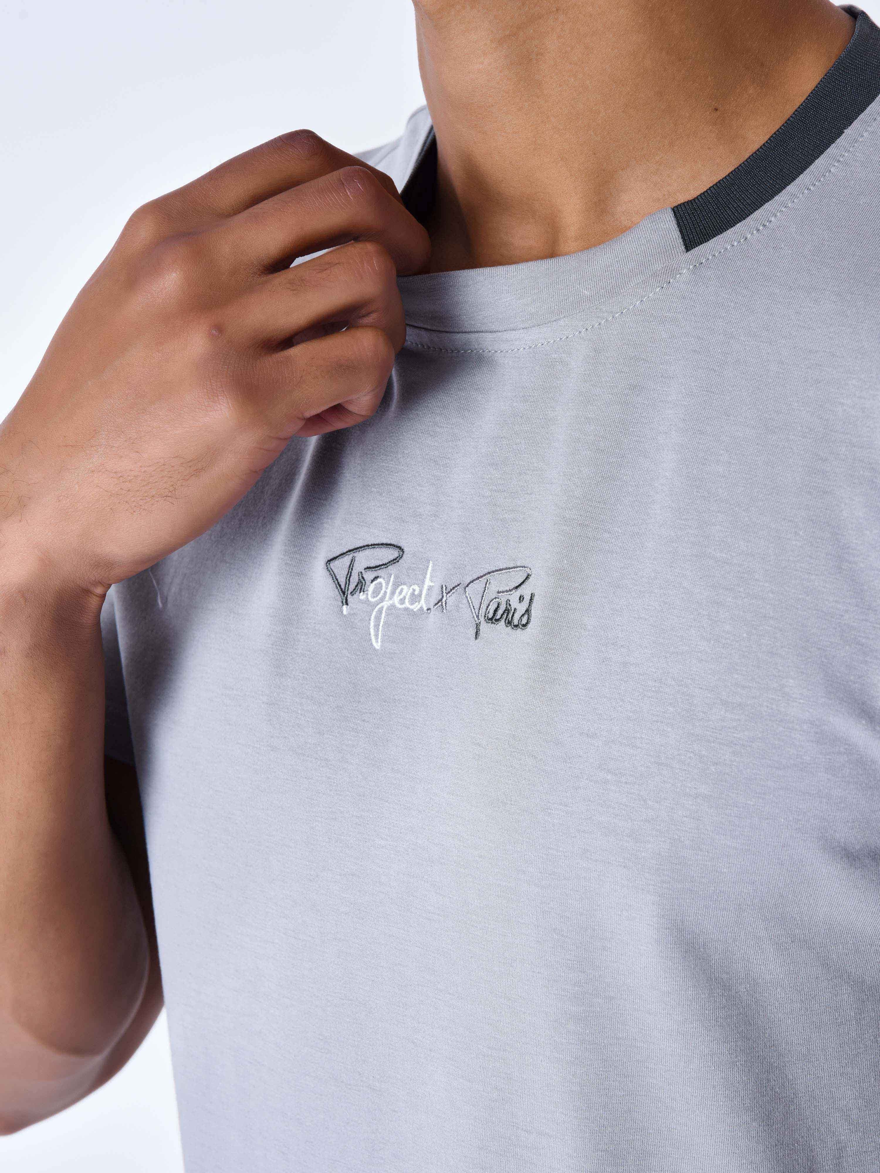 T-shirt avec bande contrastée logotée - Image 6
