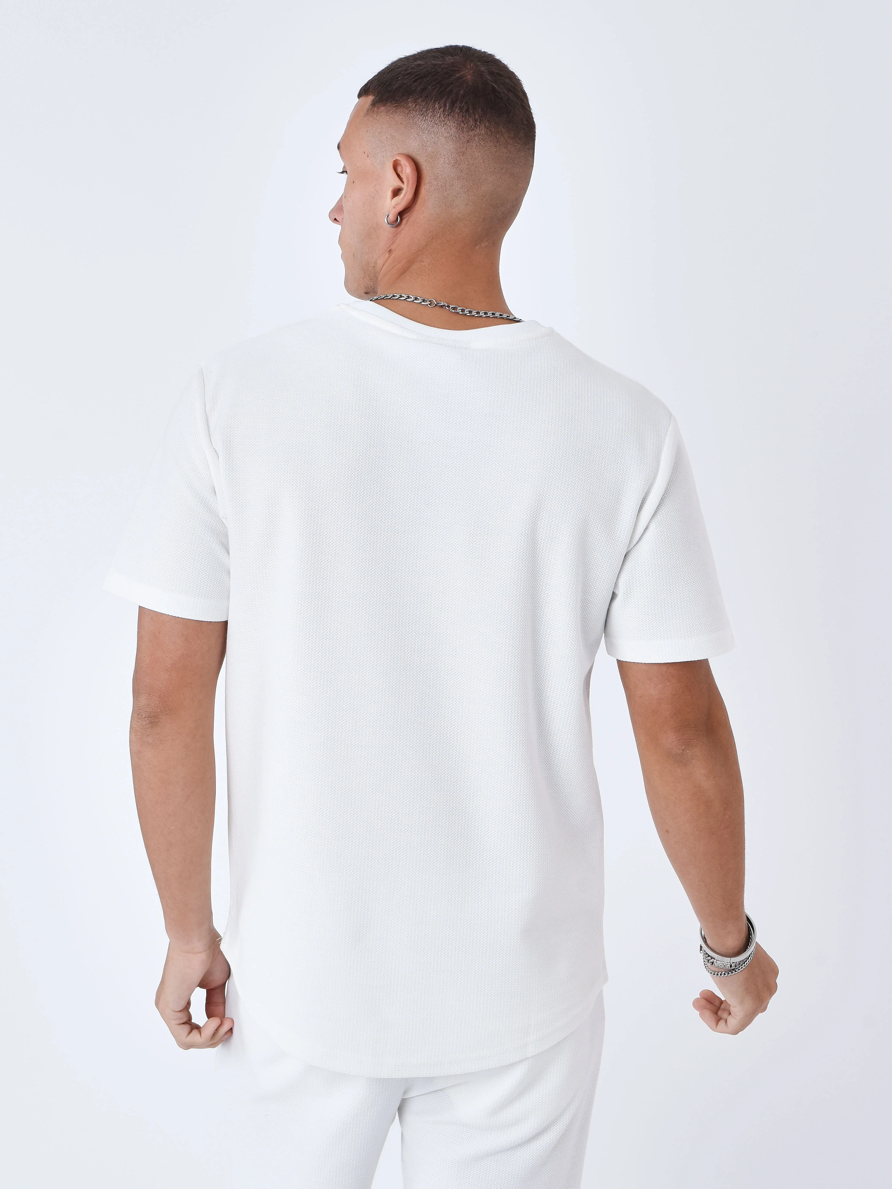 T-shirt uni texturé - Image 5