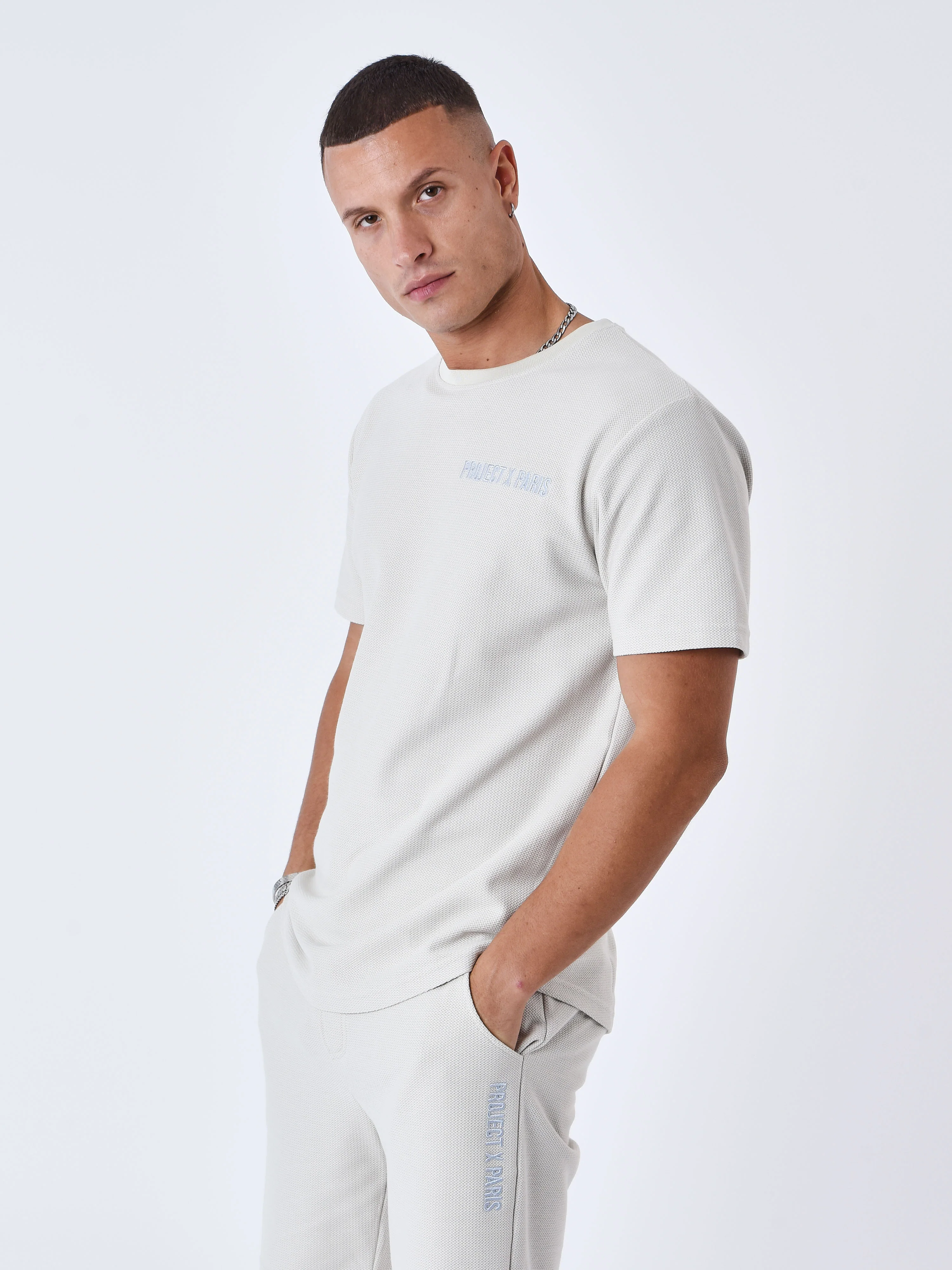 T-shirt uni texturé - Image 3