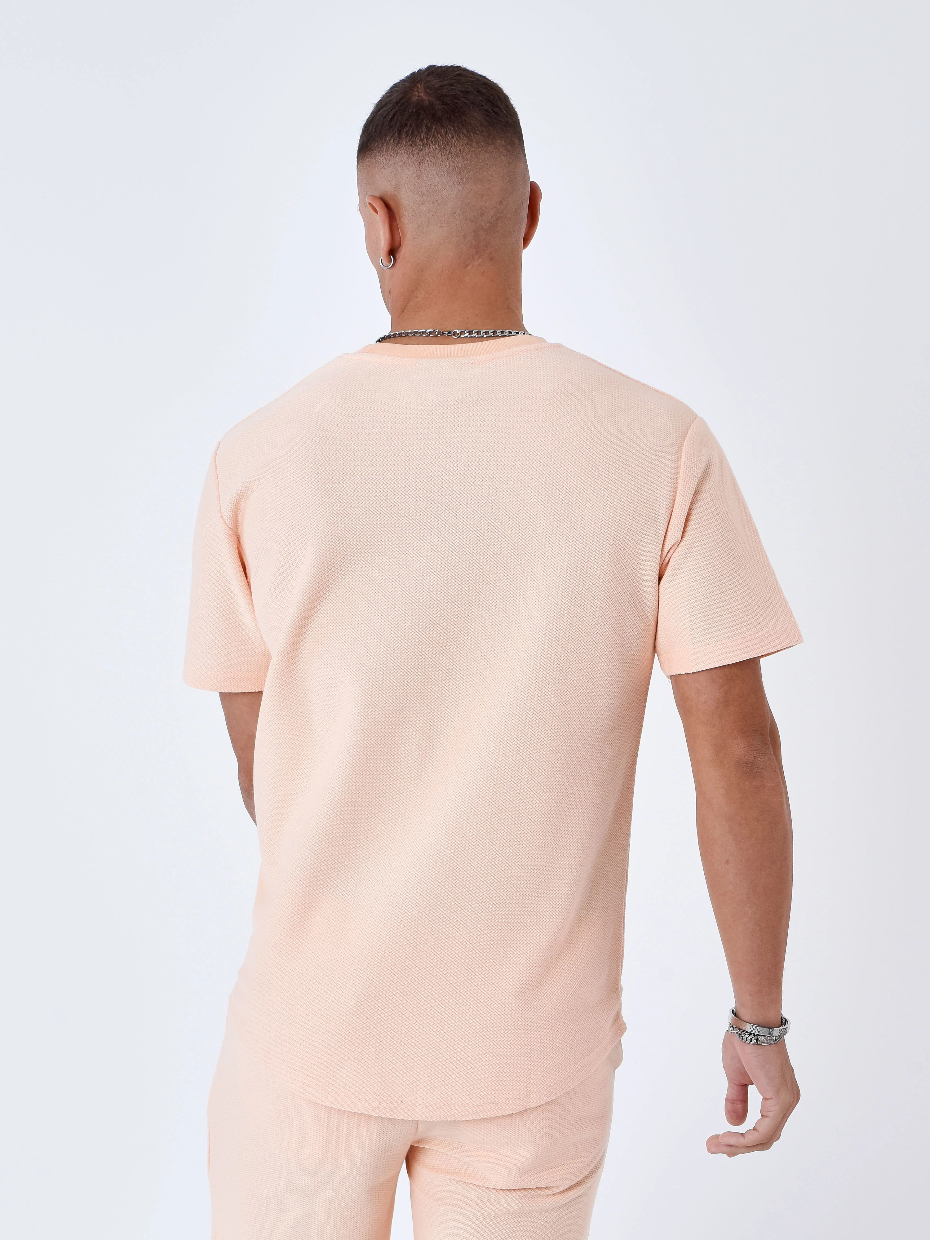 T-shirt uni texturé - Image 5