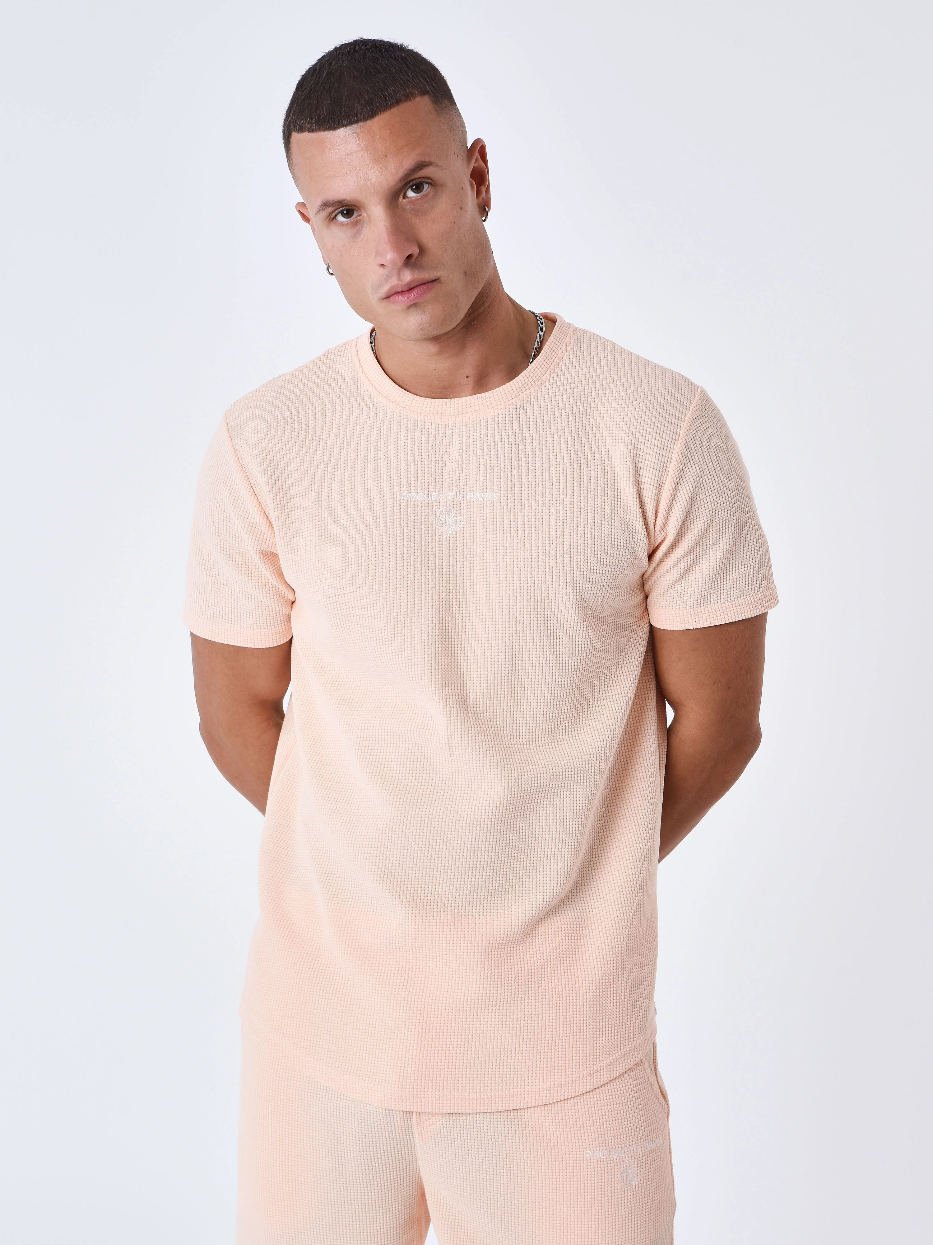T-shirt uni texturé - Image 3