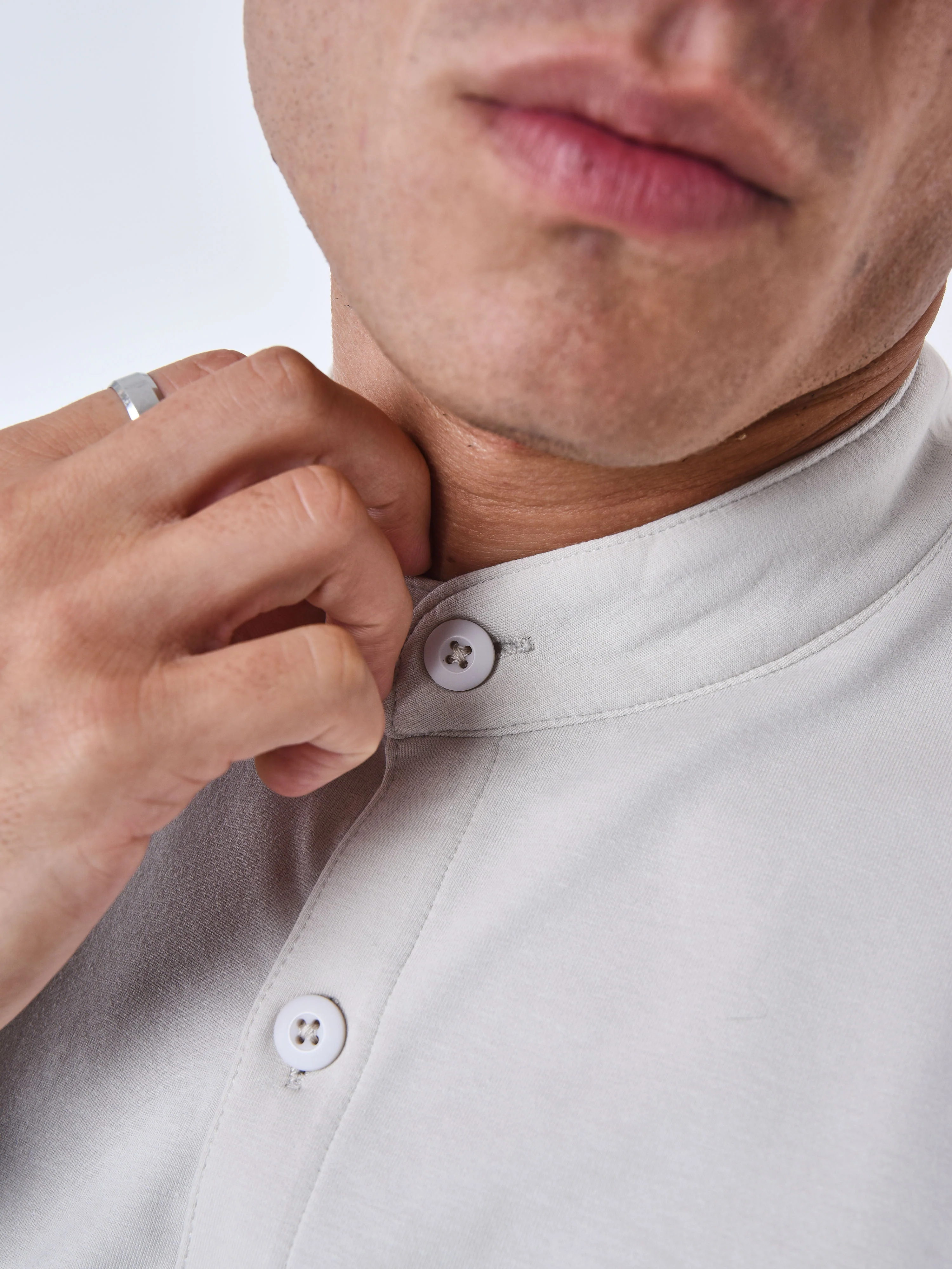 Chemise Col mao Bicolore - Image 7