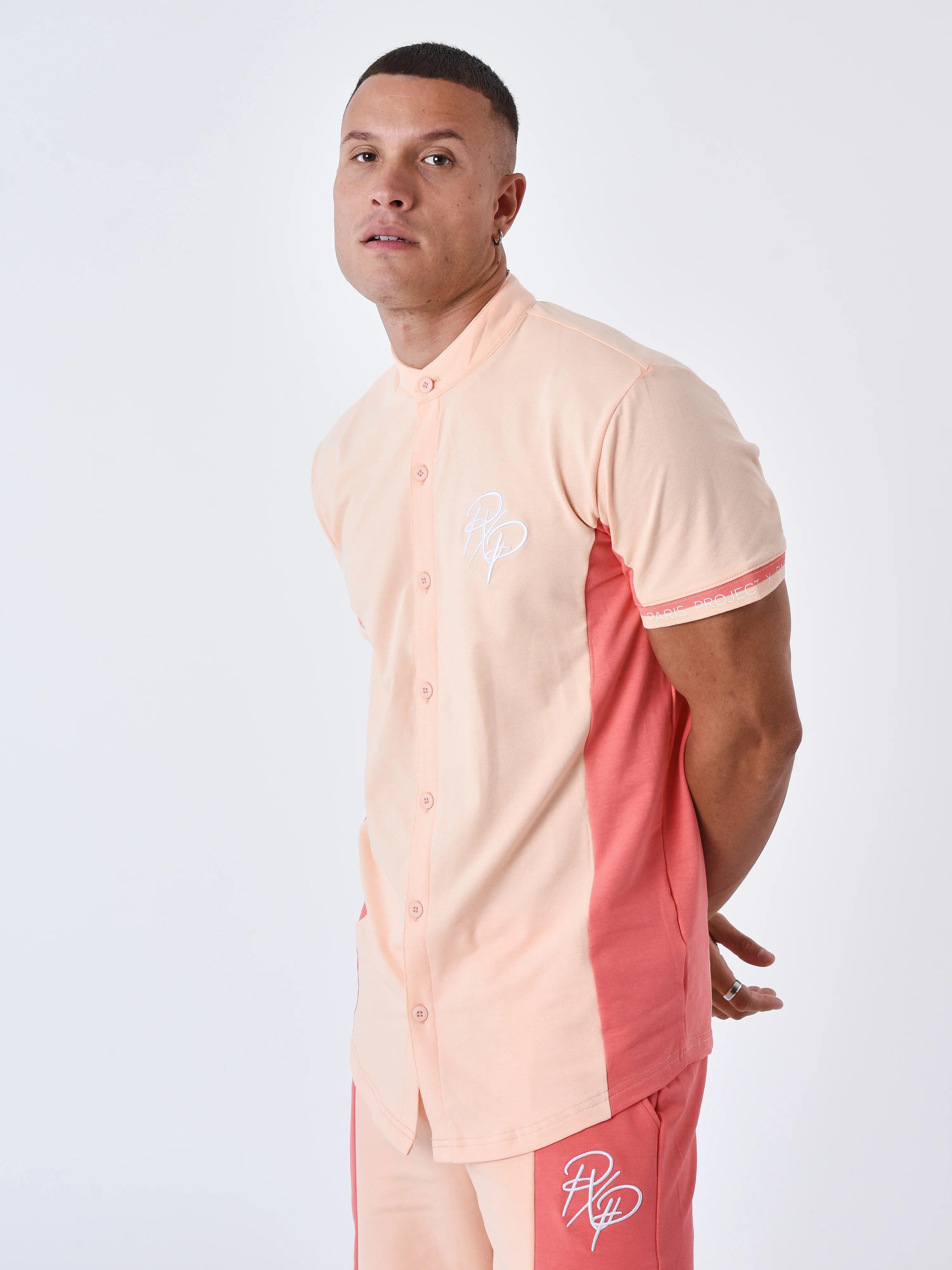 Chemise Col mao Bicolore - Image 4