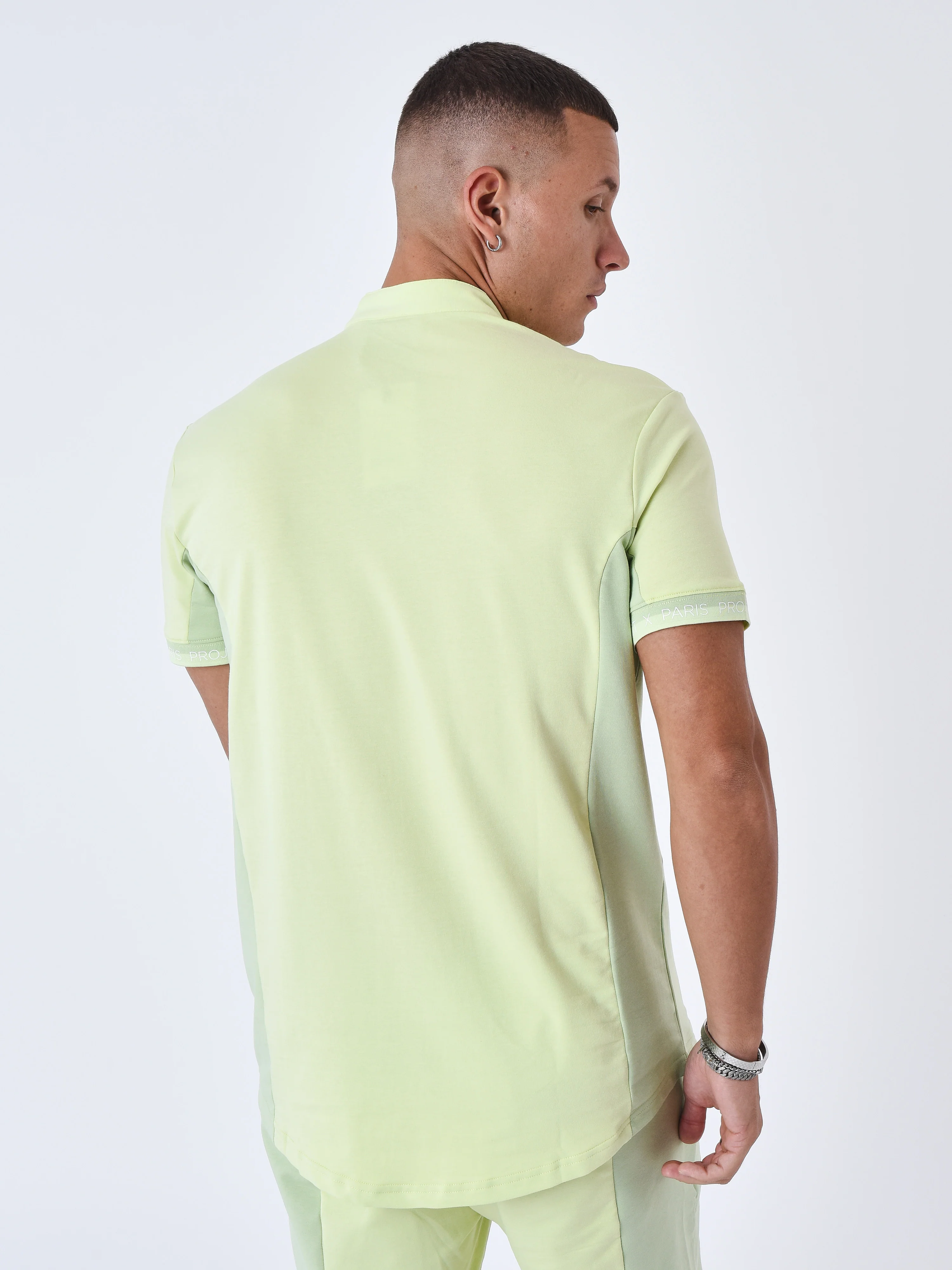 Chemise Col mao Bicolore - Image 5