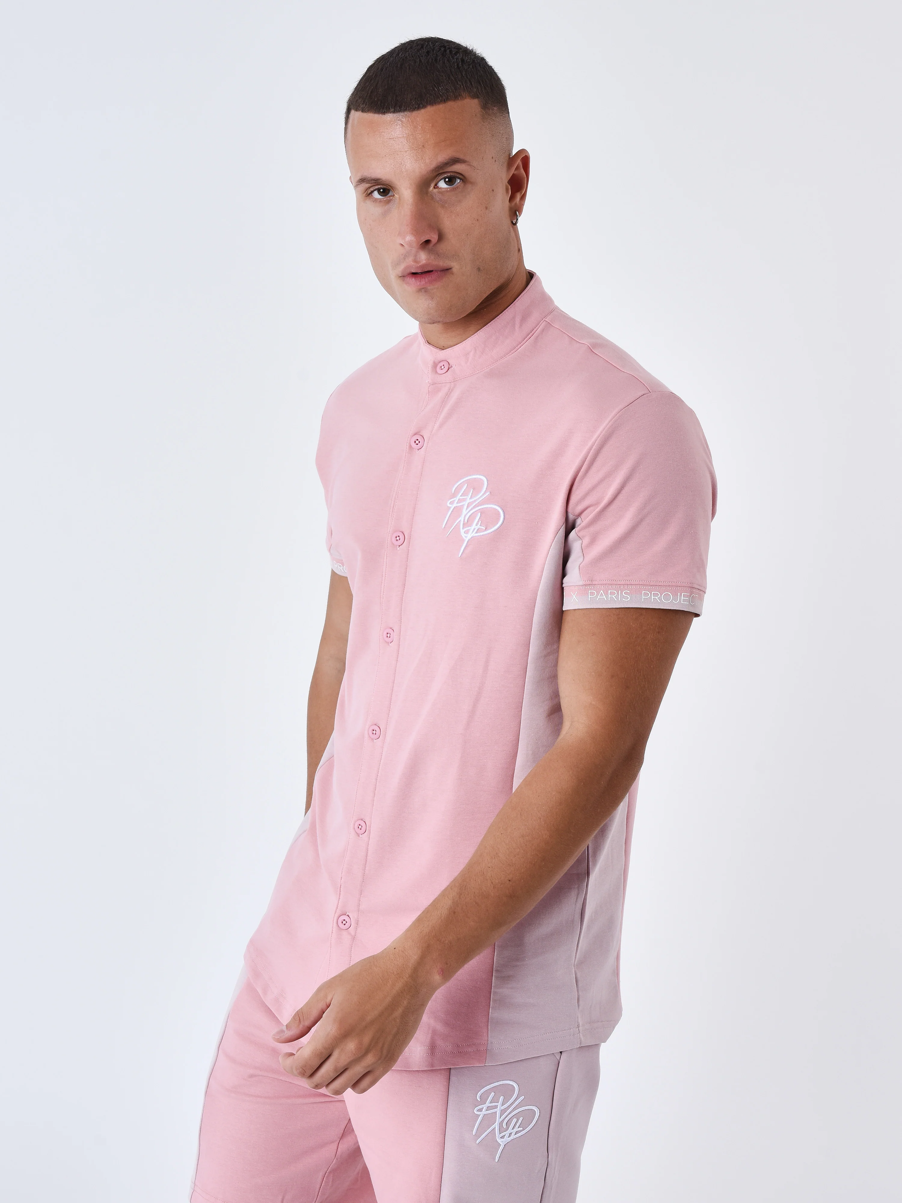 Chemise Col mao Bicolore - Image 4
