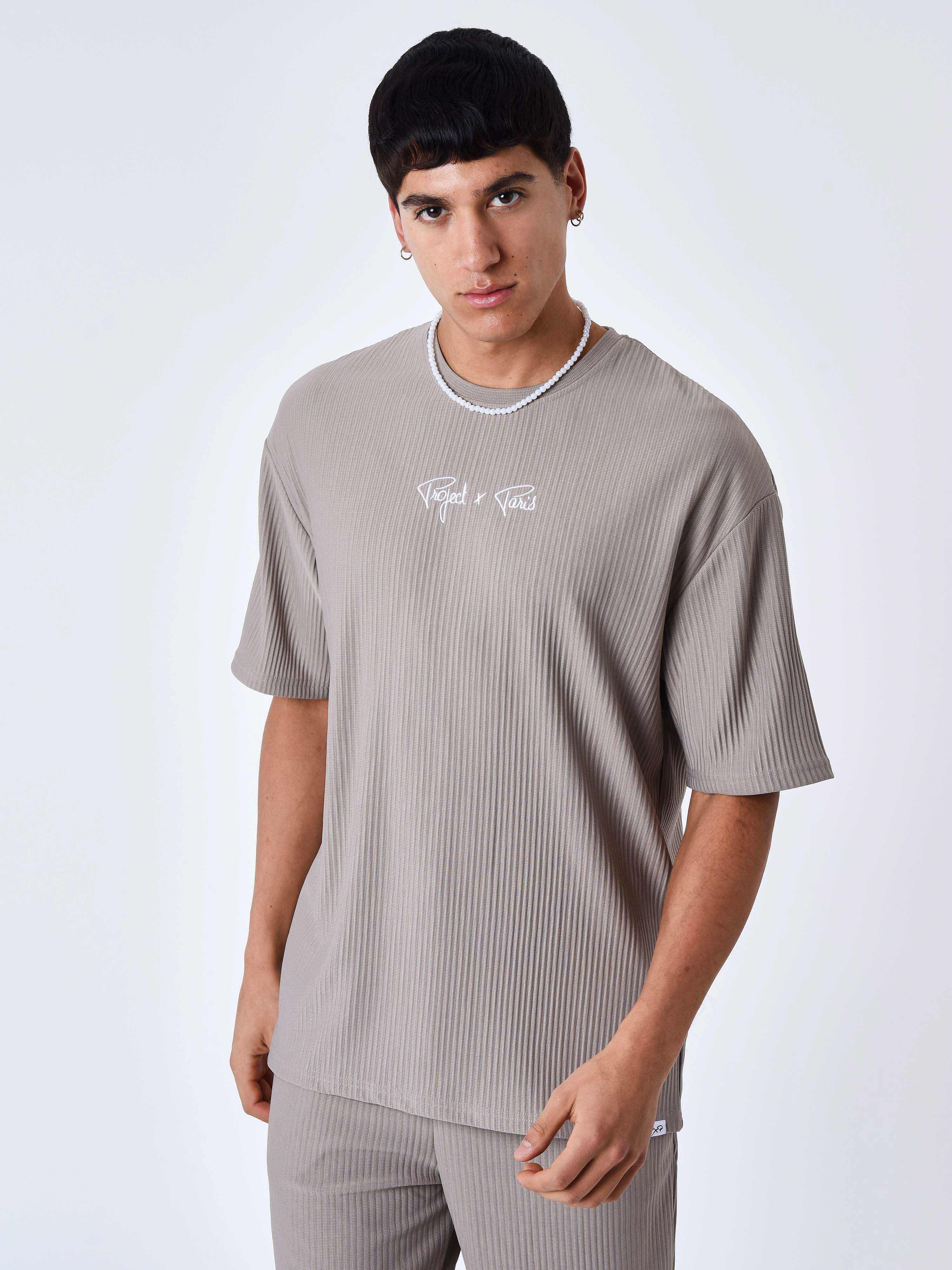 T-shirt uni texturé - Image 2