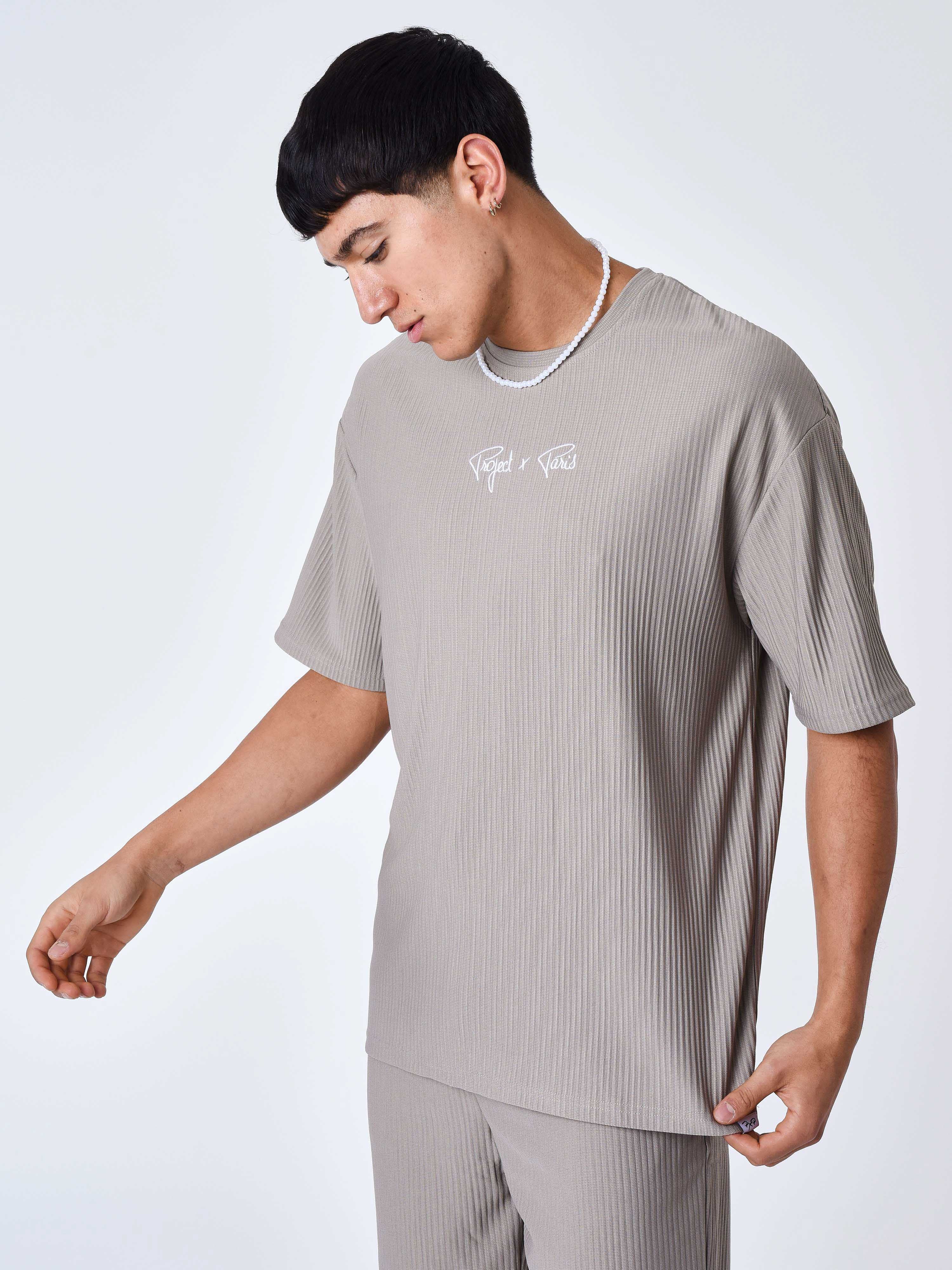 T-shirt uni texturé - Image 4