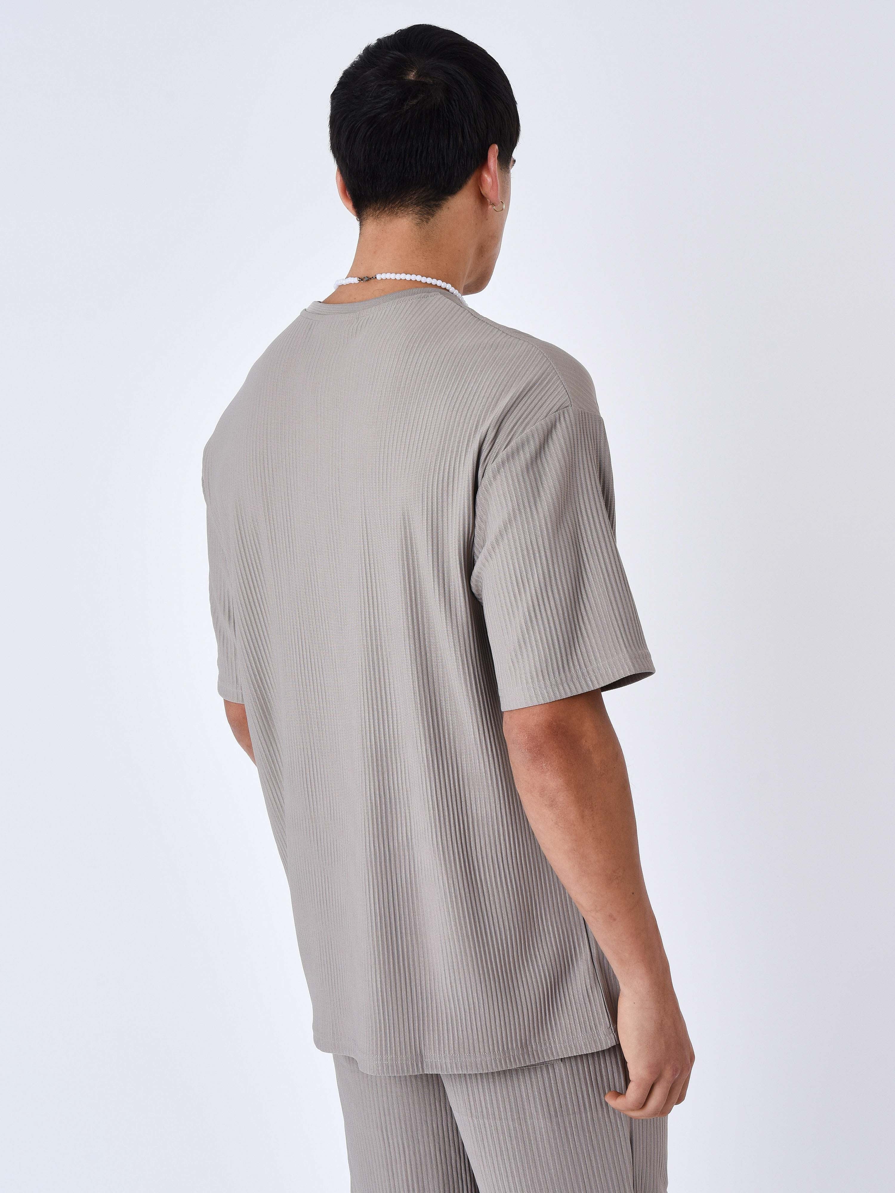T-shirt uni texturé - Image 5