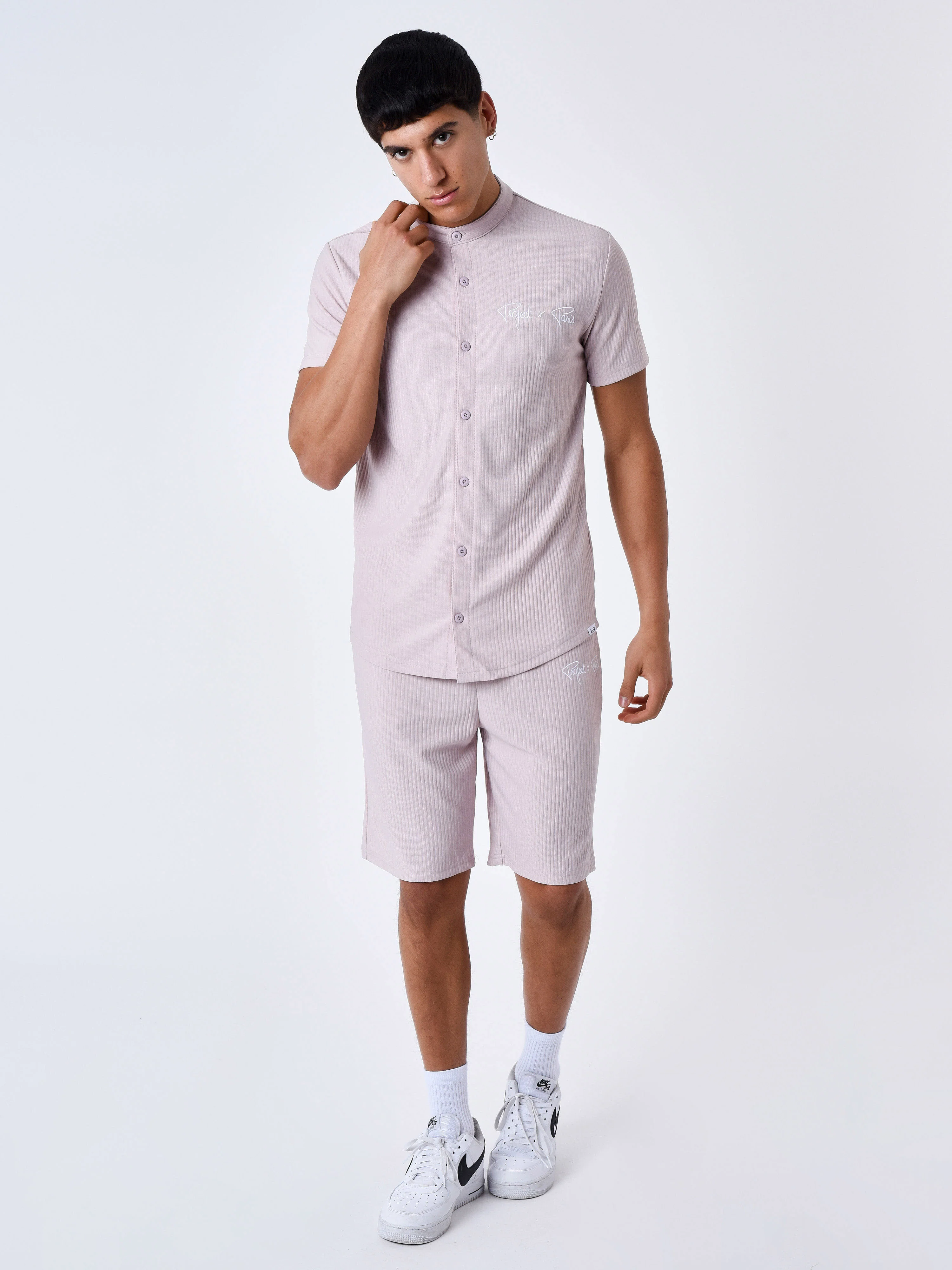 Chemise à manches courtes uni texturée - Image 3