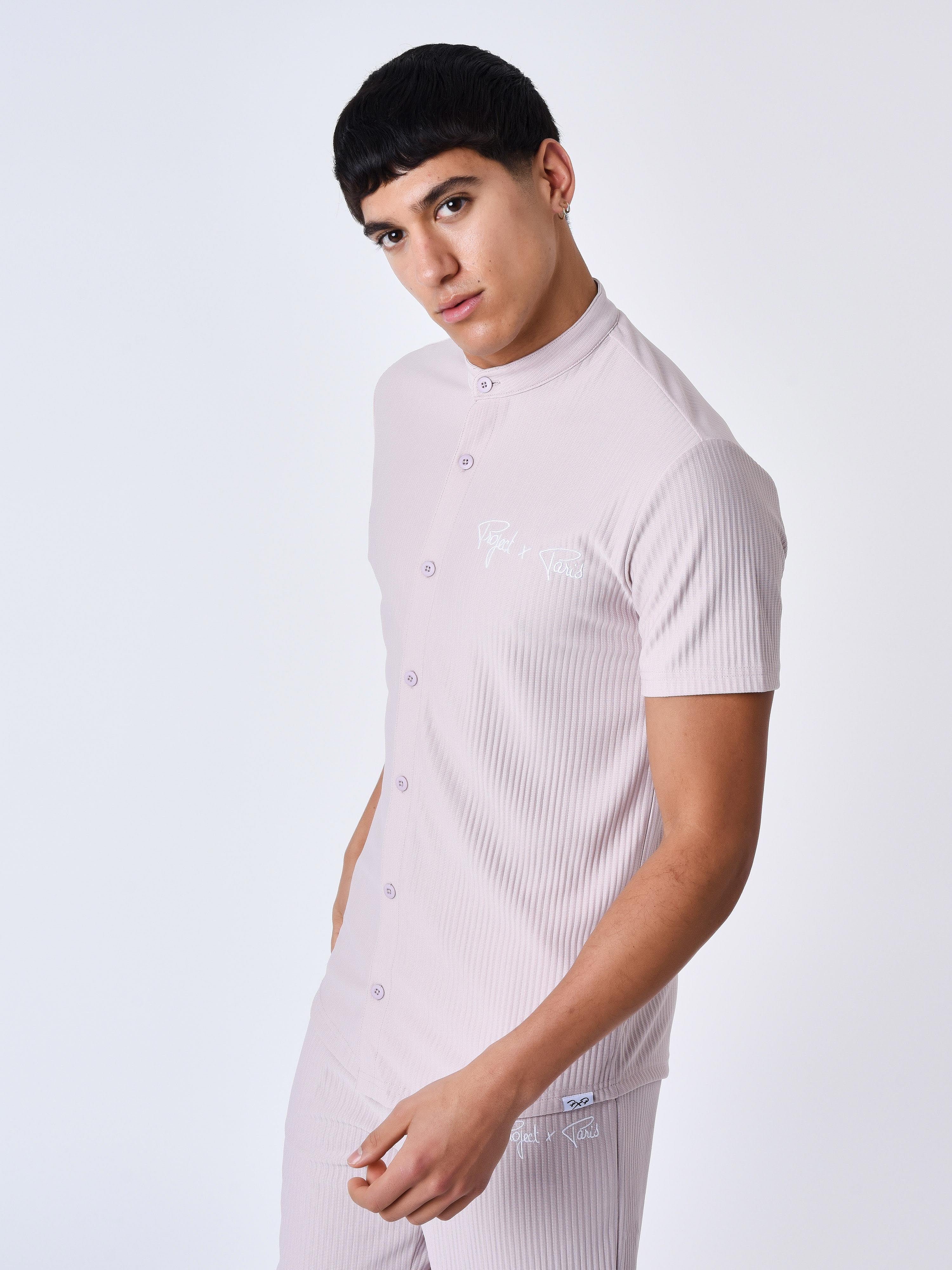 Chemise à manches courtes uni texturée - Image 4