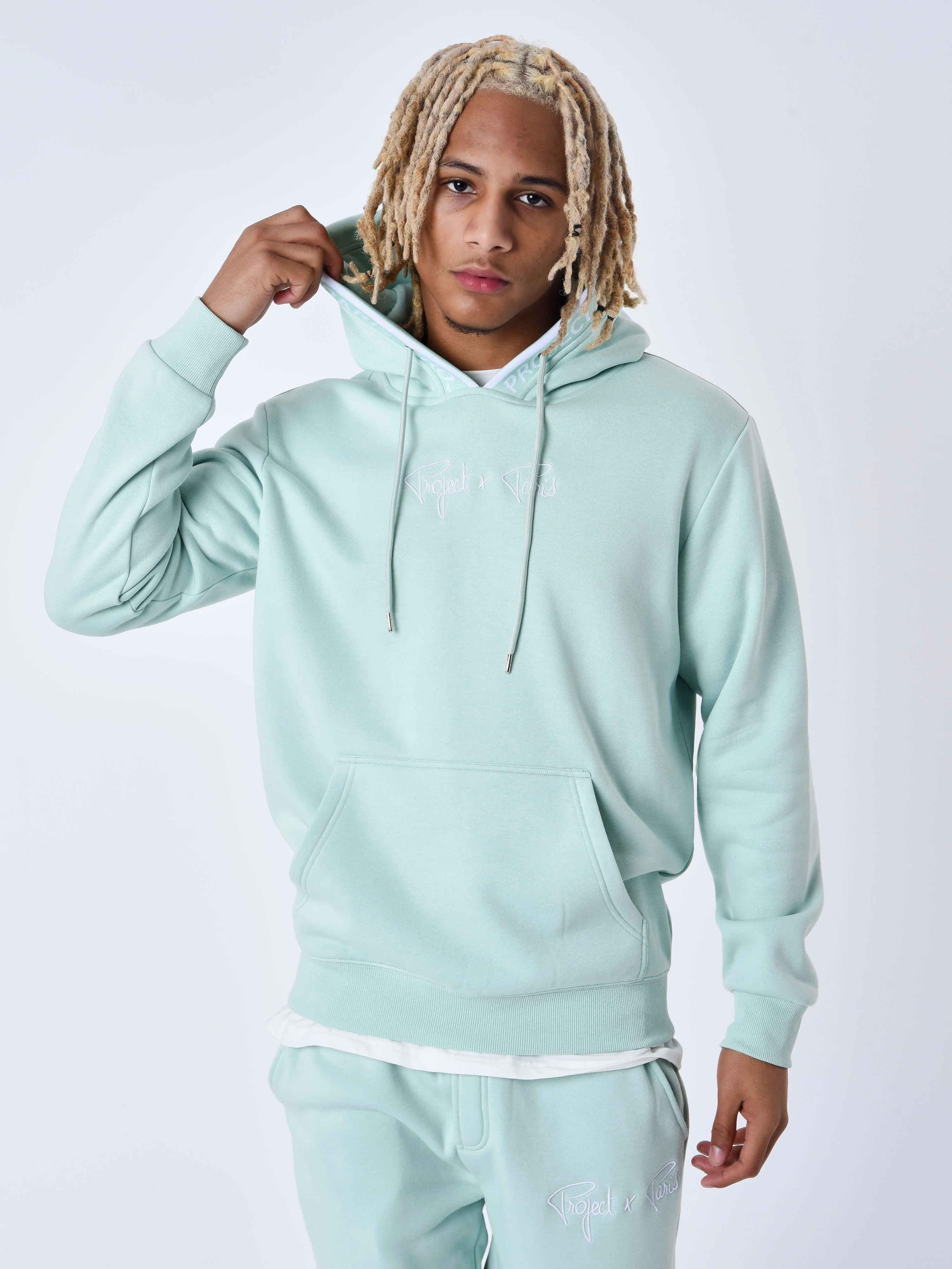 Sweat à Capuche Bord tricoter logoté - Image 14
