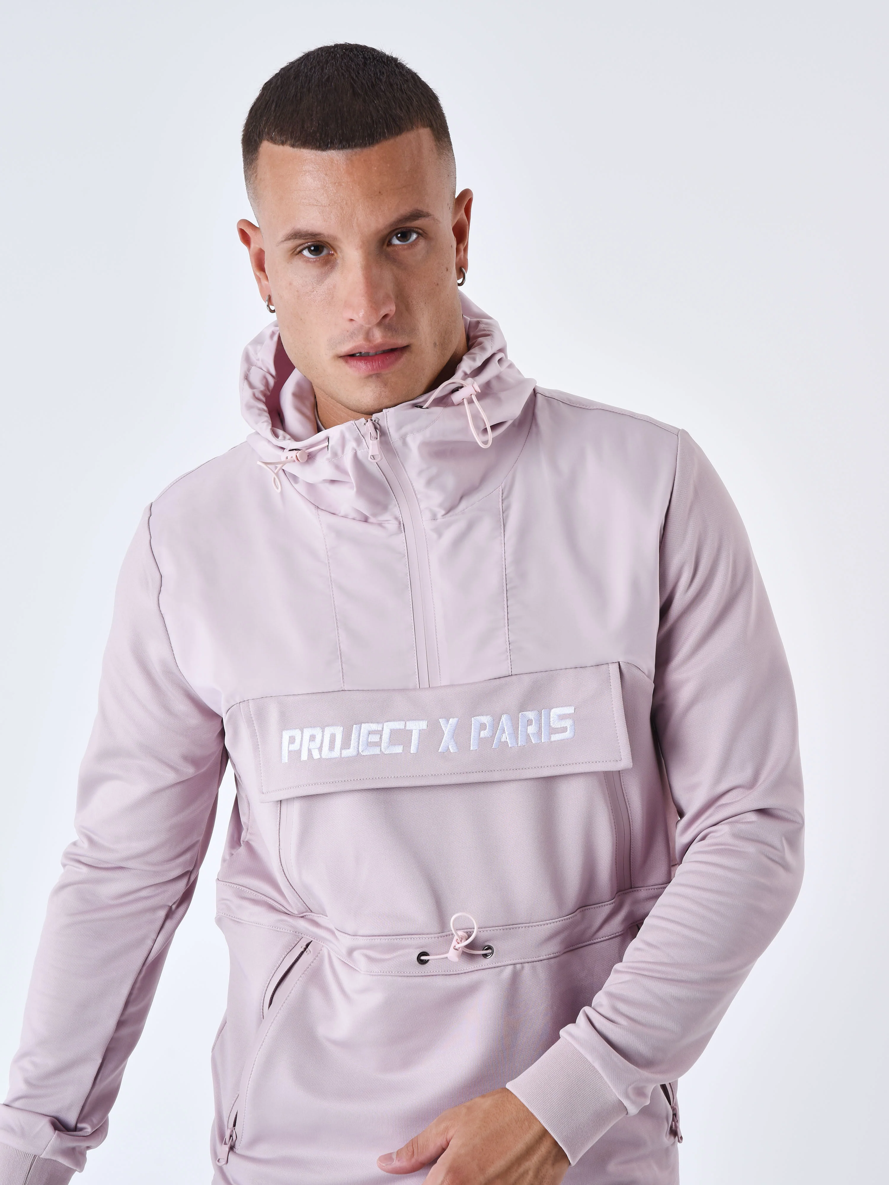 Sweat à Capuche style coupe vent